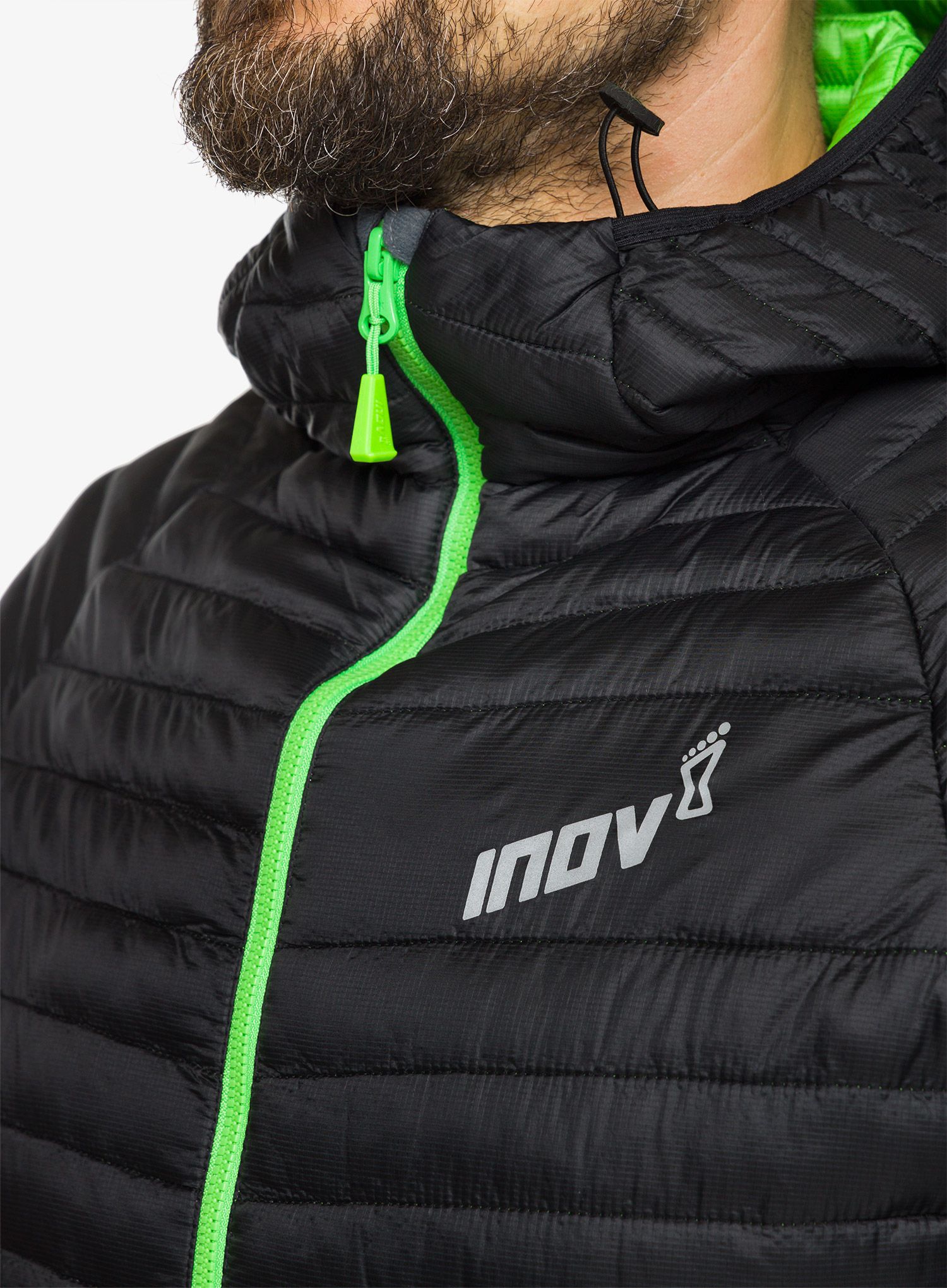Sintetična jakna Inov-8 Thermoshell Pro Full-Zip - black/green
