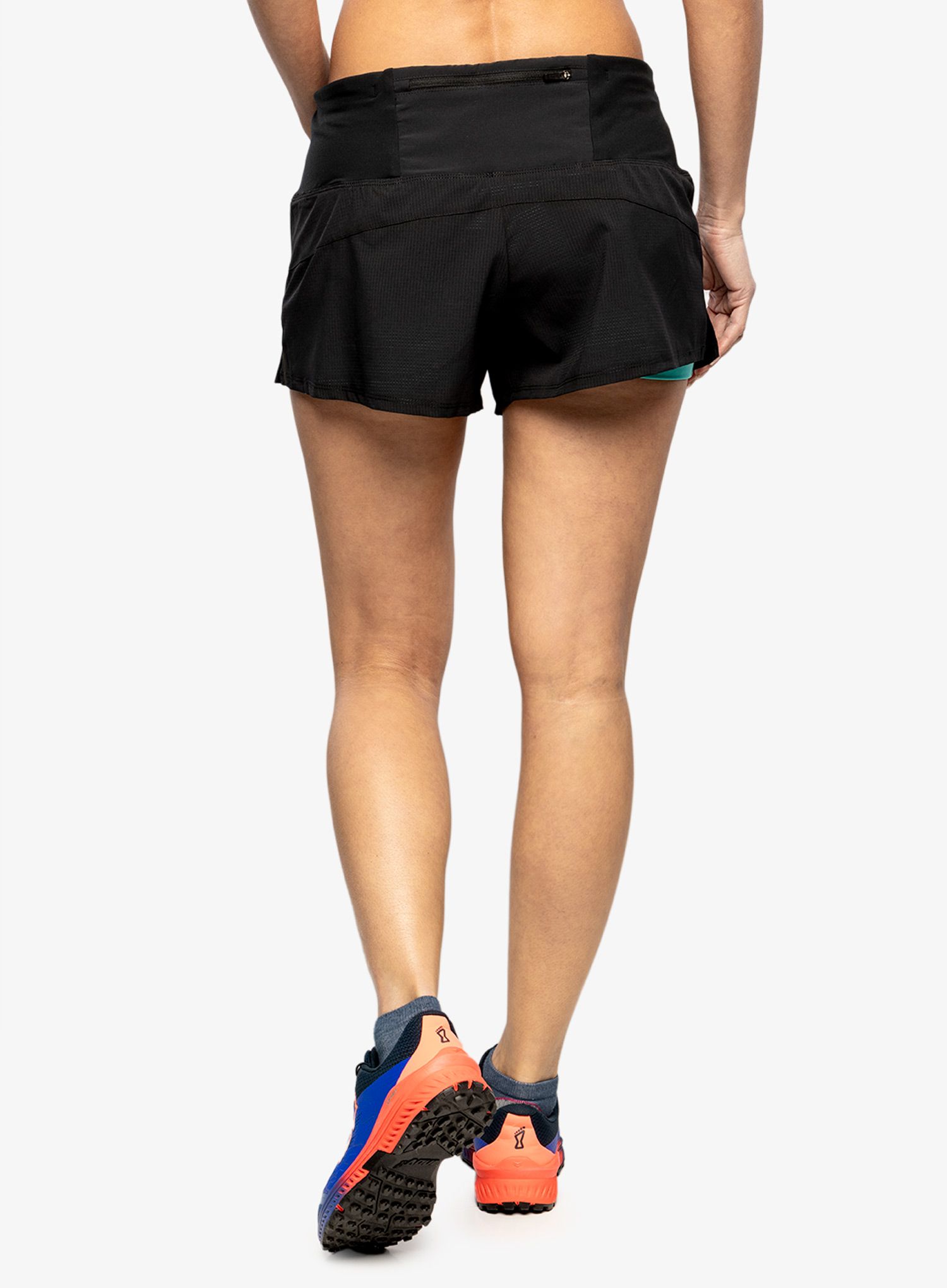 Ženske kratke hlače Inov-8 Trailfly Ultra 3 2in1 Short - black/teal