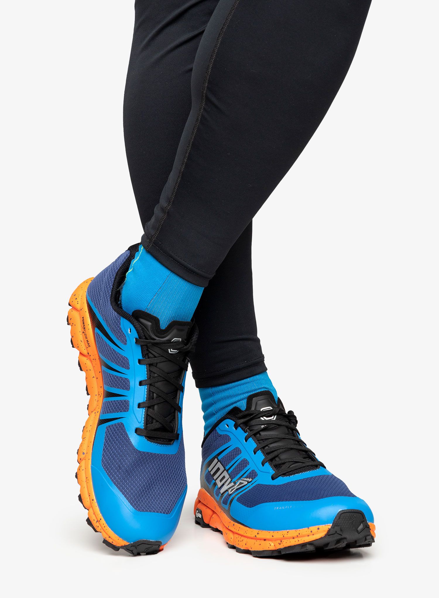 Moški tekaški čevlji Inov-8 Trailfly G 270 V2 - blue/nectar