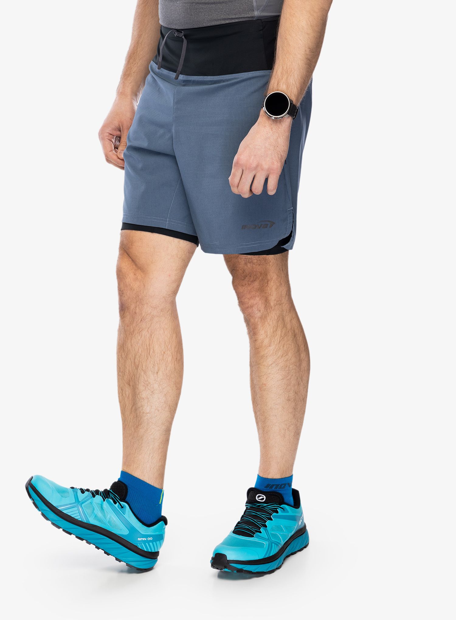 Tekaške kratke hlače Inov-8 Trailfly Ultra 7 2in1 Short - slate