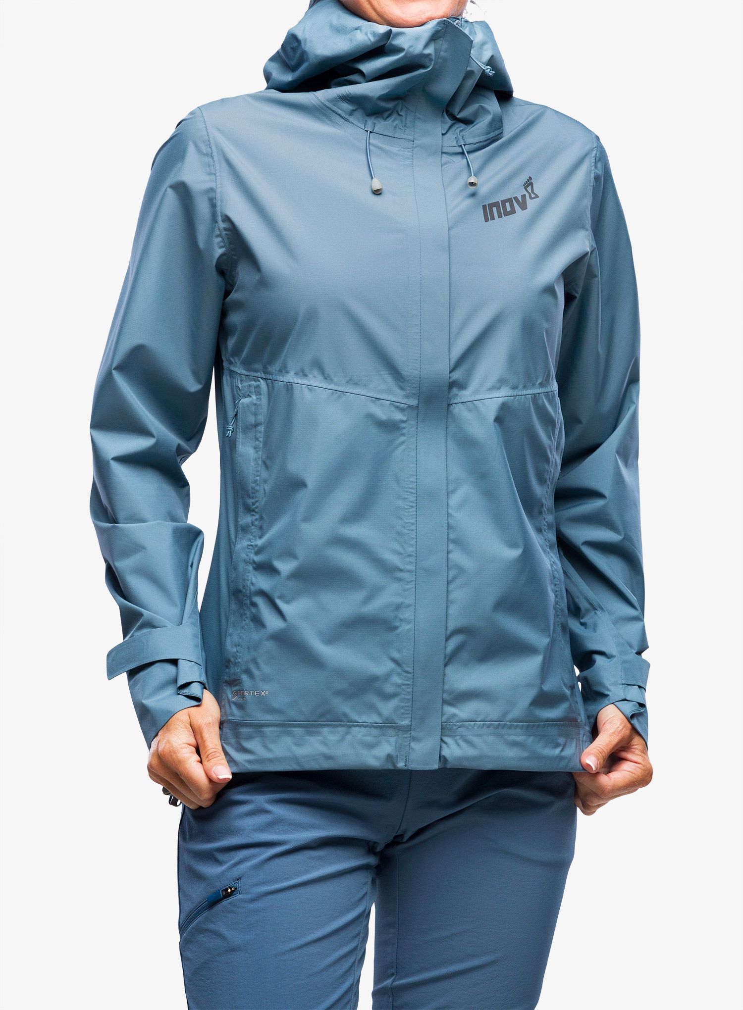 Ženska nepremočljiva jakna Inov-8 Trailshell Jacket - slate/slate