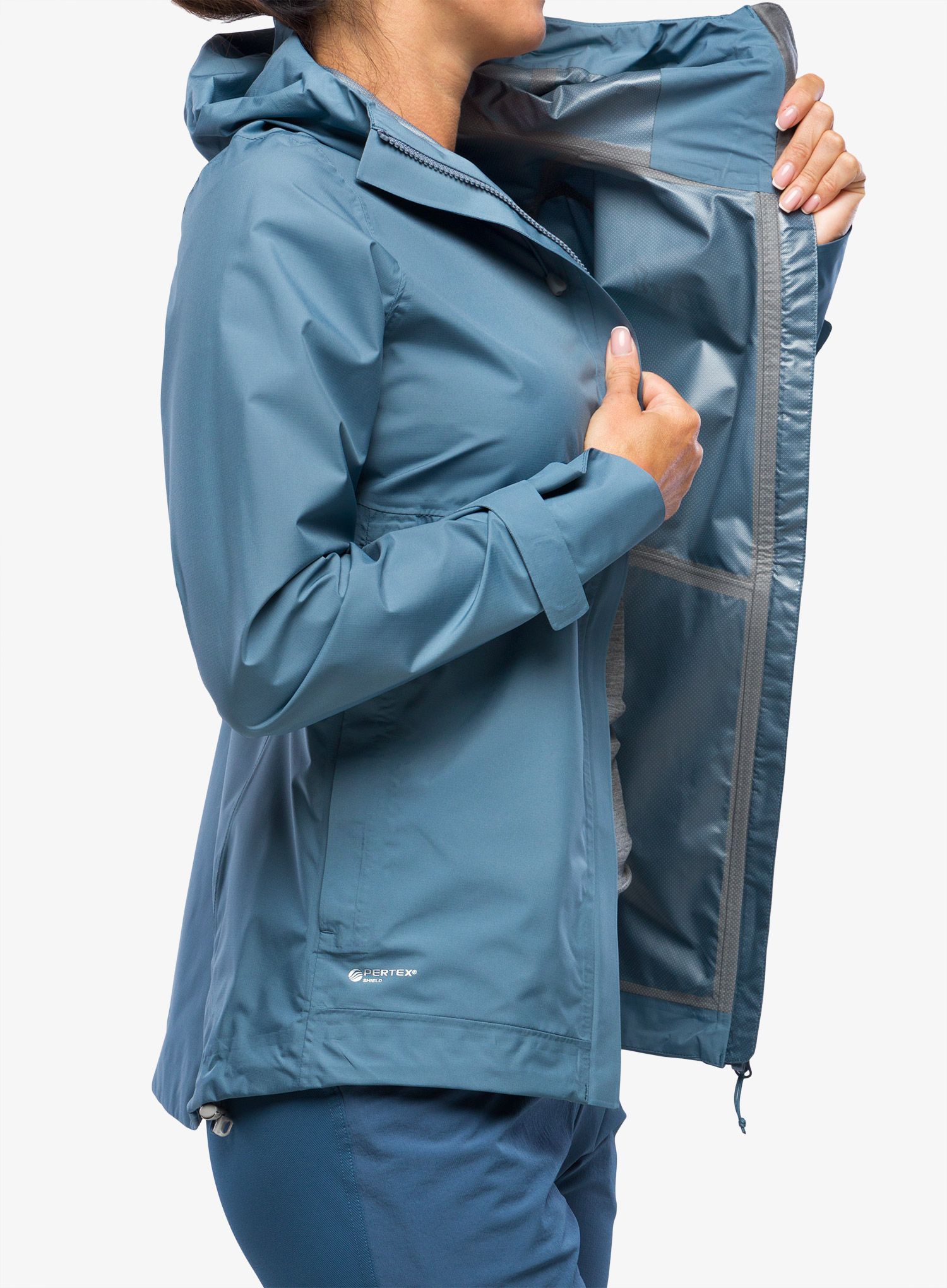 Ženska nepremočljiva jakna Inov-8 Trailshell Jacket - slate/slate