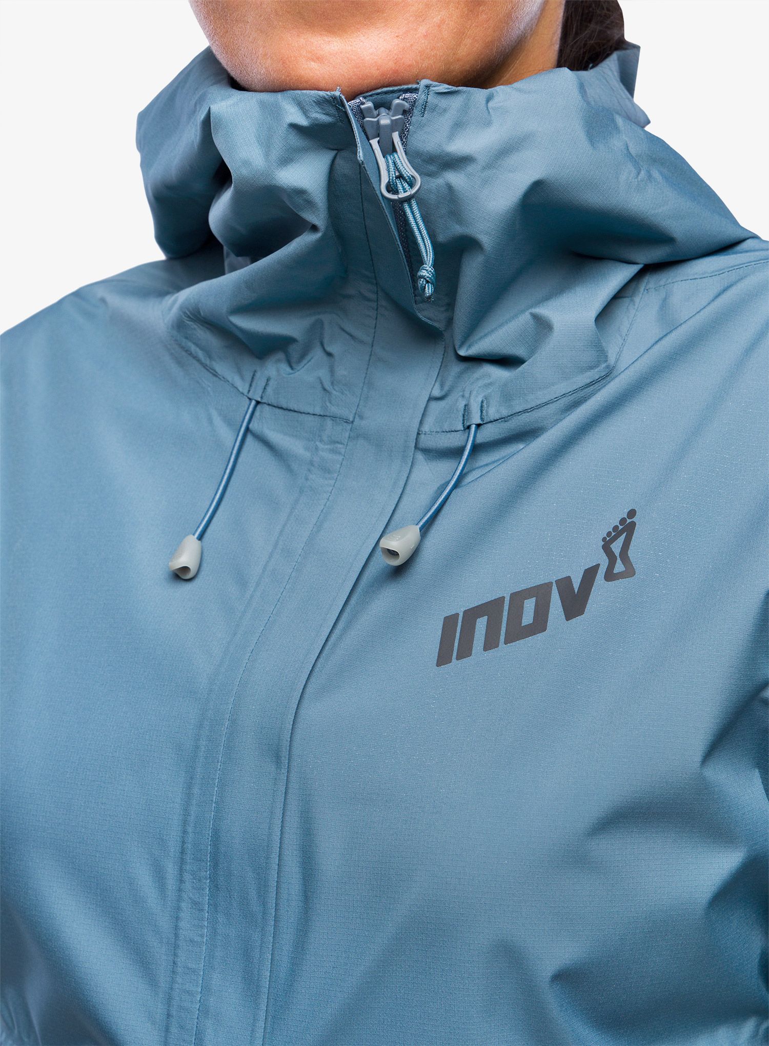 Ženska nepremočljiva jakna Inov-8 Trailshell Jacket - slate/slate