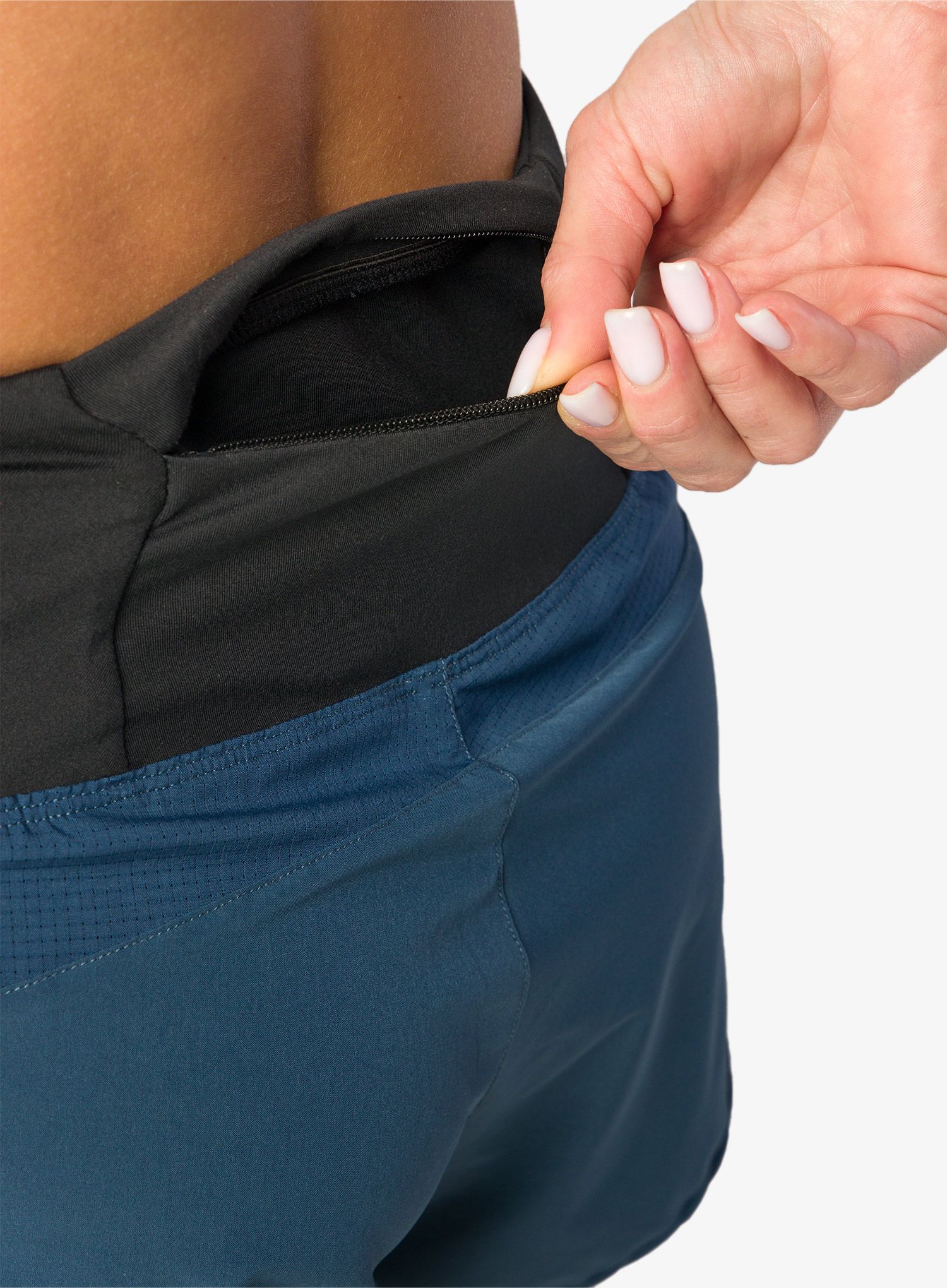 Ženske tekaške kratke hlače Inov-8 Train Lite 5 Short - navy