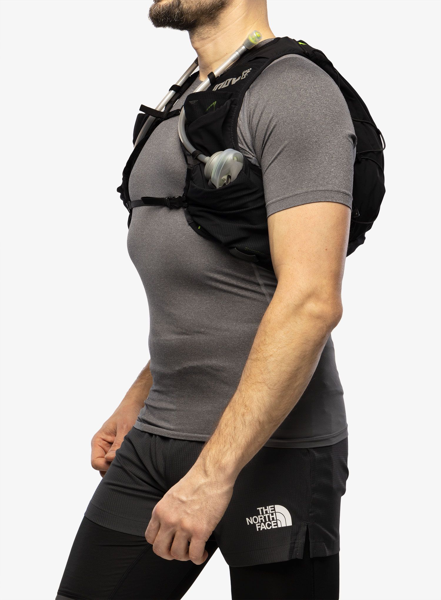 Tekaški brezrokavnik Inov-8 Ultrapack Pro 2in1 - black/green