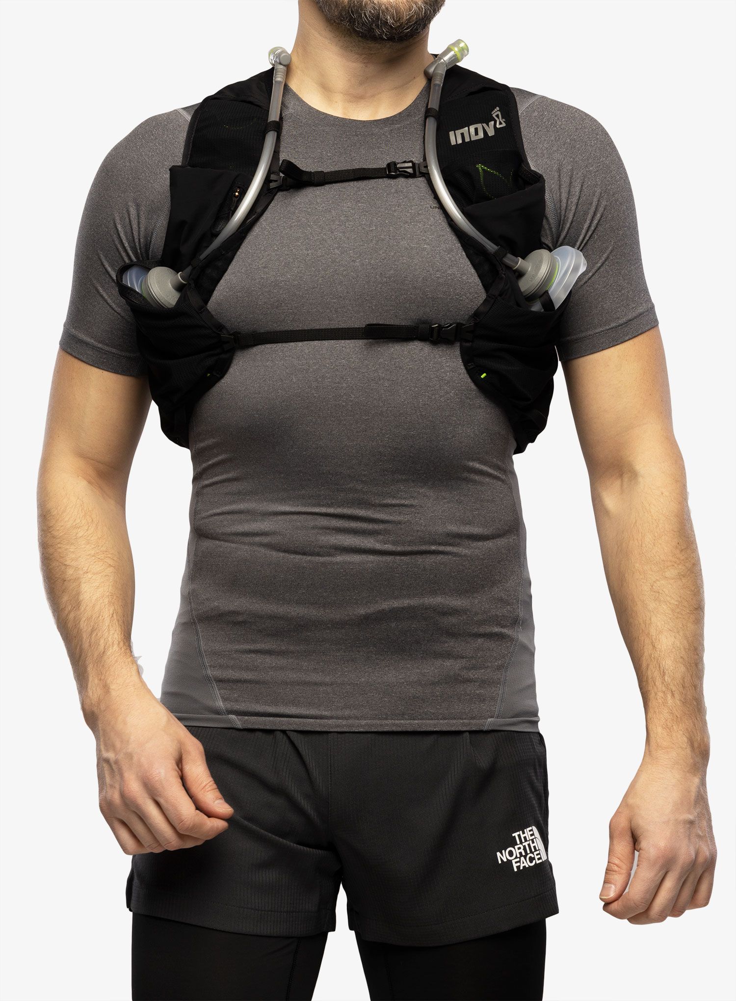 Tekaški brezrokavnik Inov-8 Ultrapack Pro 2in1 - black/green