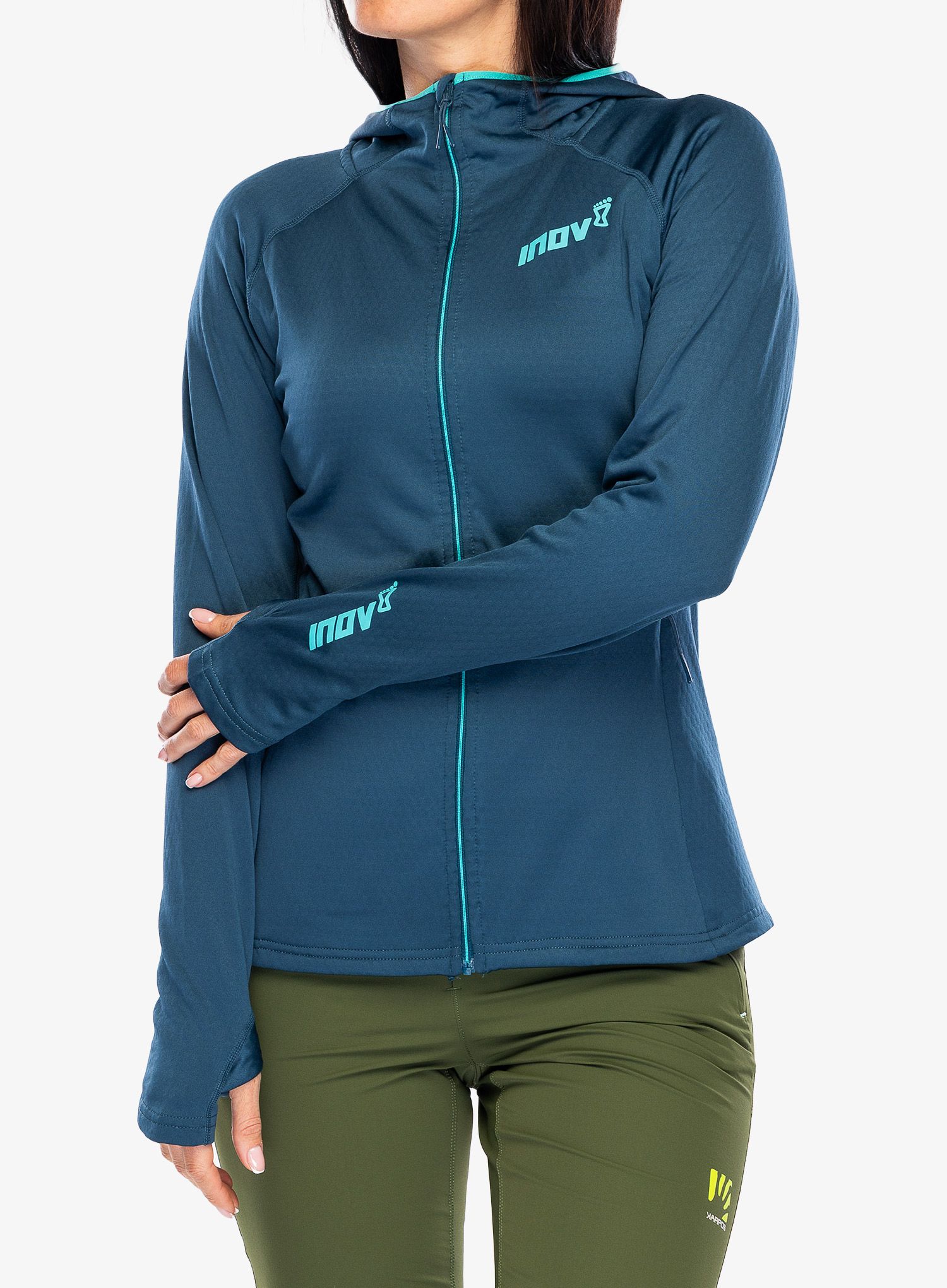 Ženski flis Inov-8 Venturelite Mid Hoodie FZ - navy