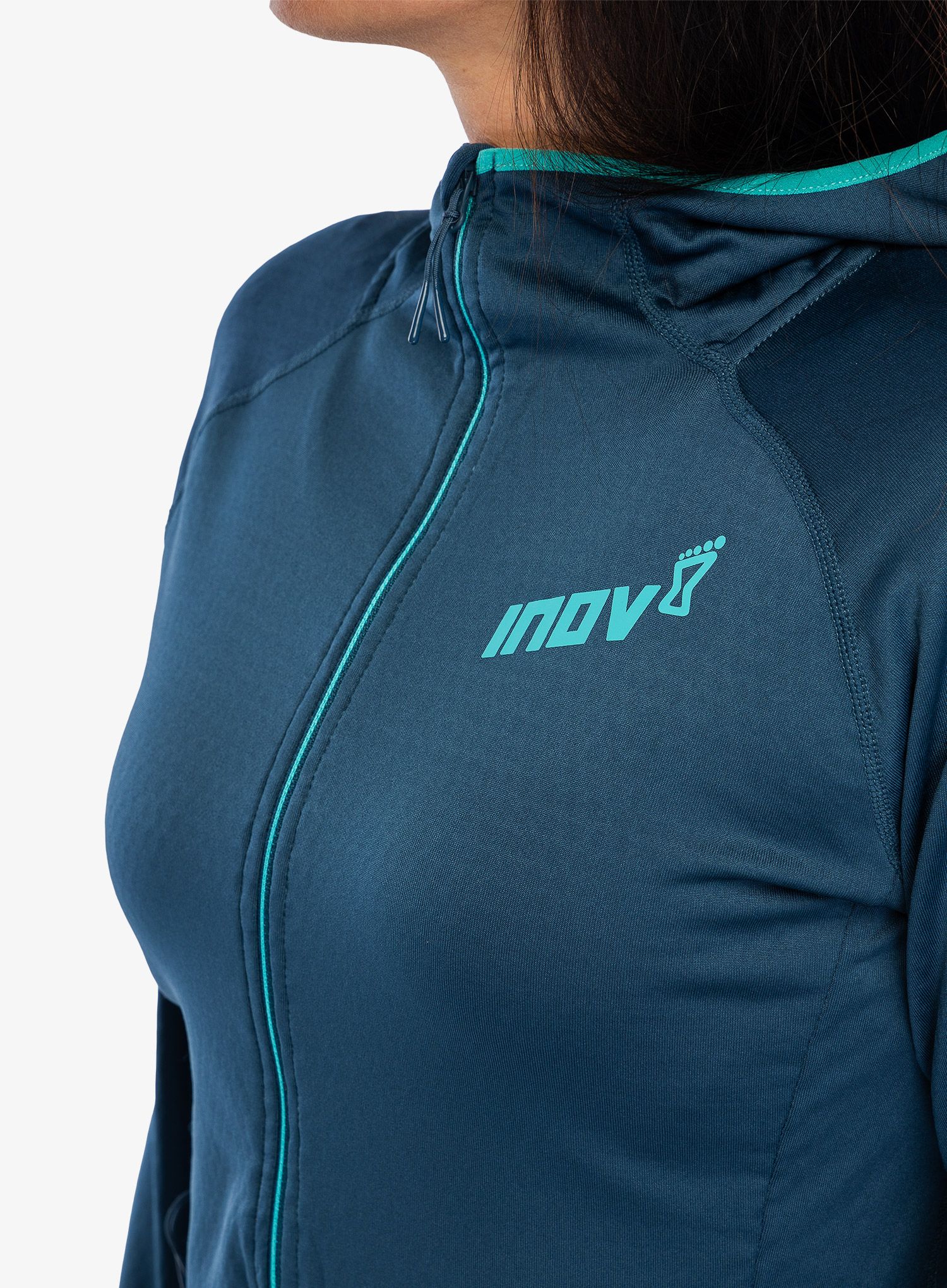 Ženski flis Inov-8 Venturelite Mid Hoodie FZ - navy