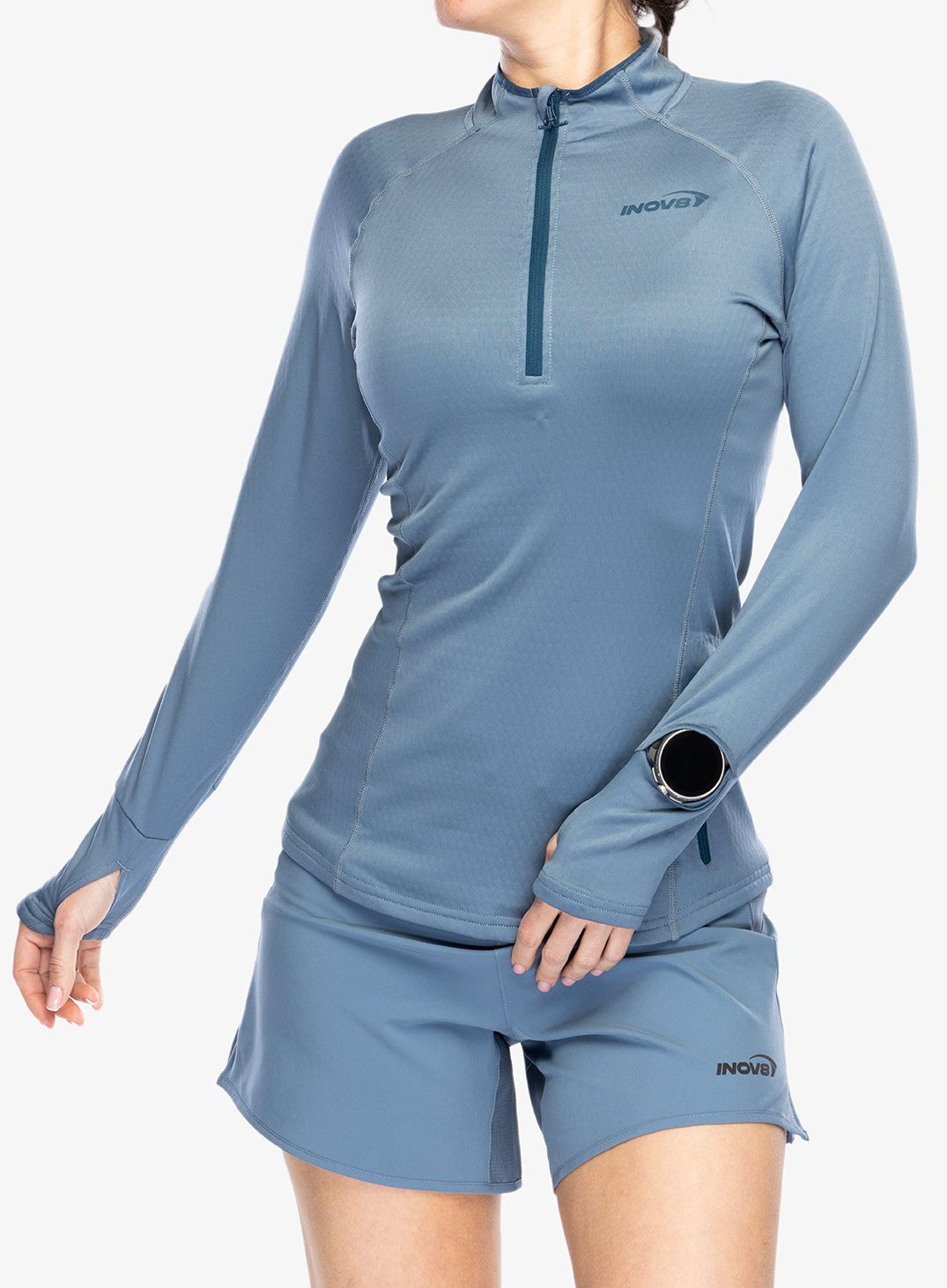 Ženska jopica z zadrgo Inov-8 Venturelite Mid HZ - slate