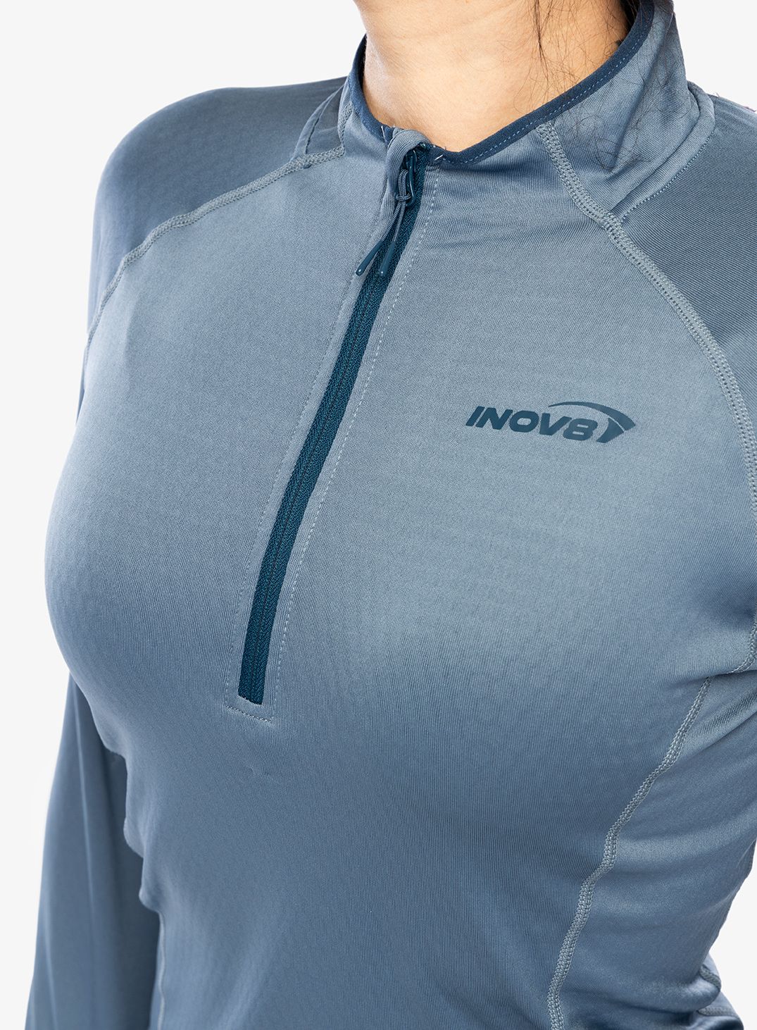Ženska jopica z zadrgo Inov-8 Venturelite Mid HZ - slate