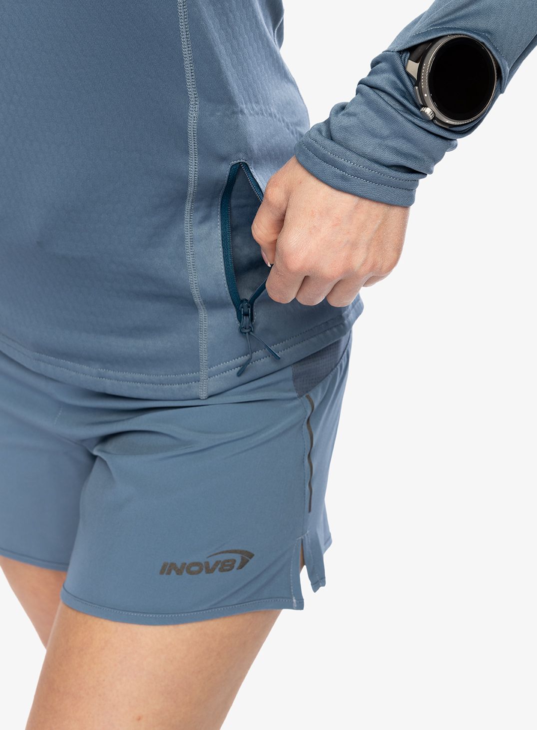 Ženska jopica z zadrgo Inov-8 Venturelite Mid HZ - slate