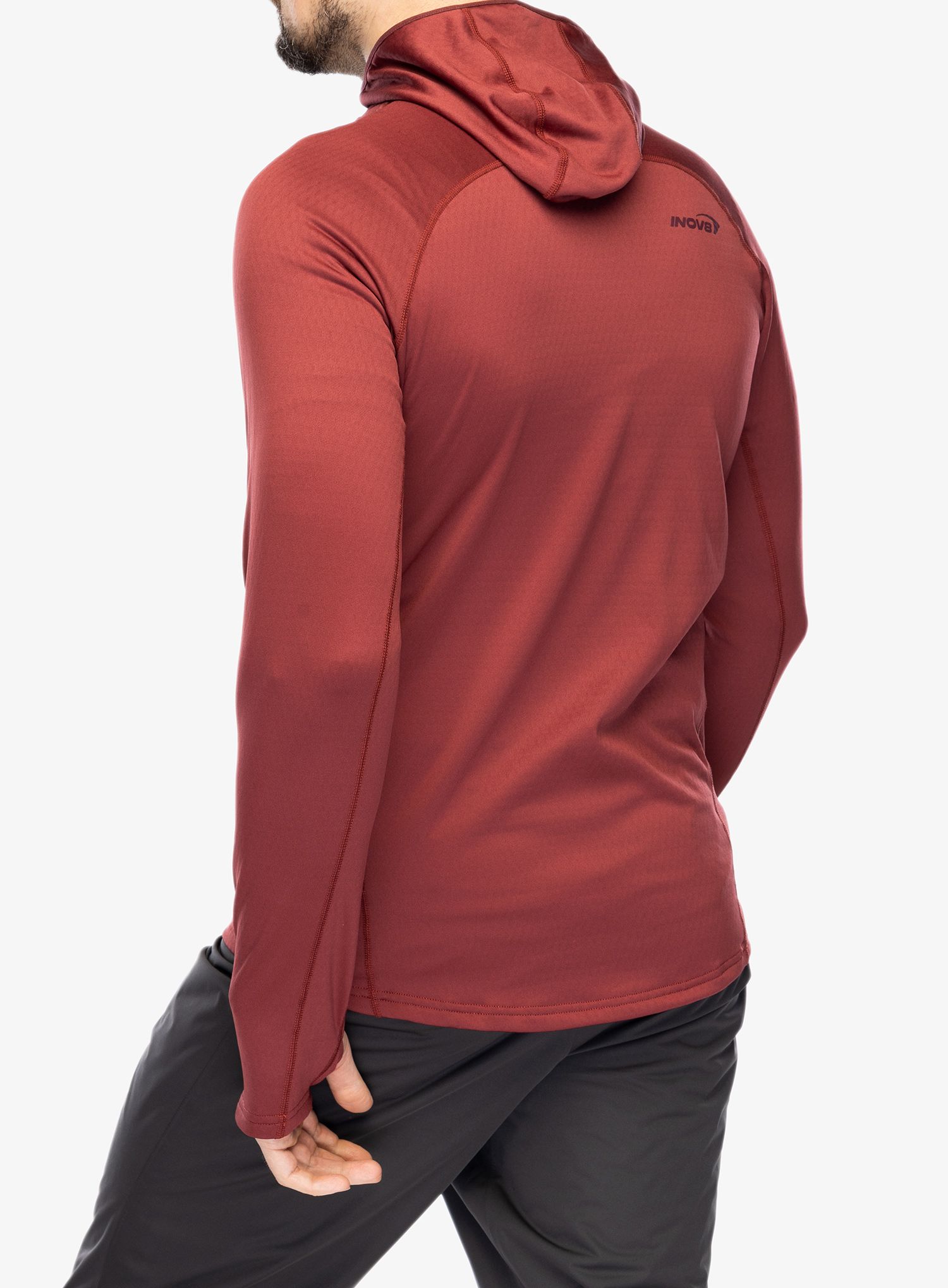 Jopica na zadrgo Inov-8 Venturelite Mid Hoodie FZ - burgundy