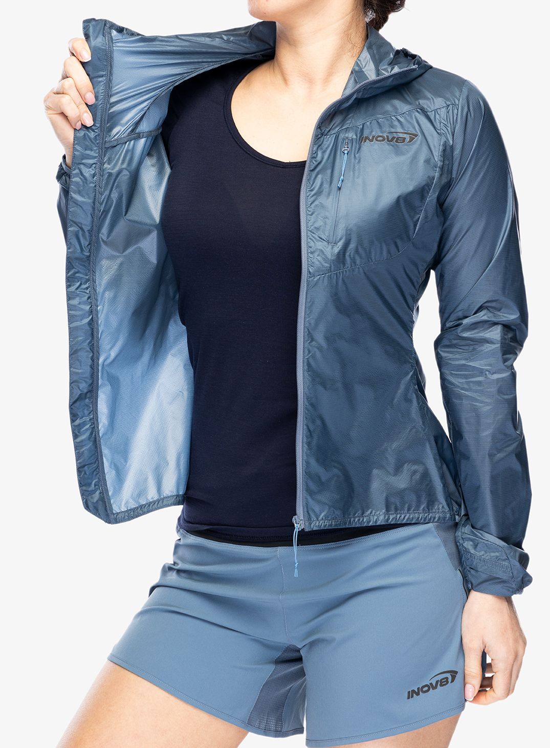 Ženska vetrovka Inov-8 Windshell FZ - slate