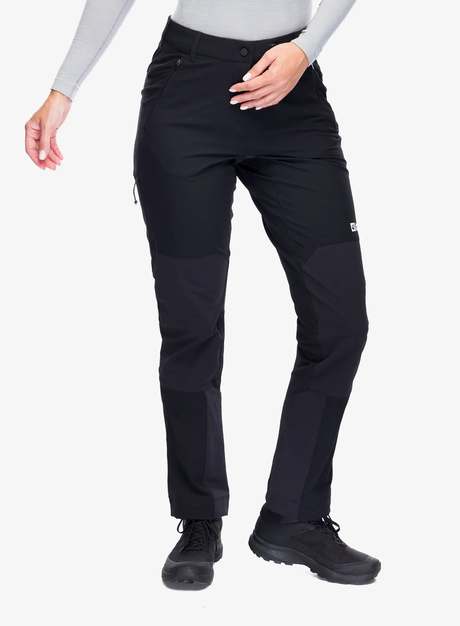 Ženske treking hlače Jack Wolfskin Andur Pants - black