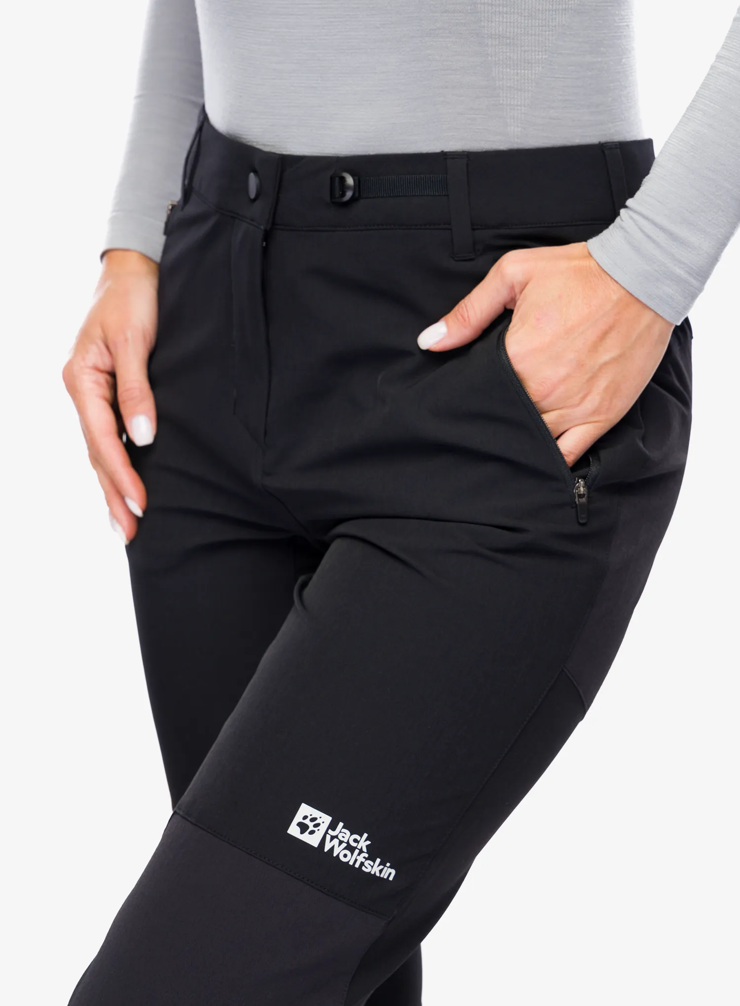Ženske treking hlače Jack Wolfskin Andur Pants - black