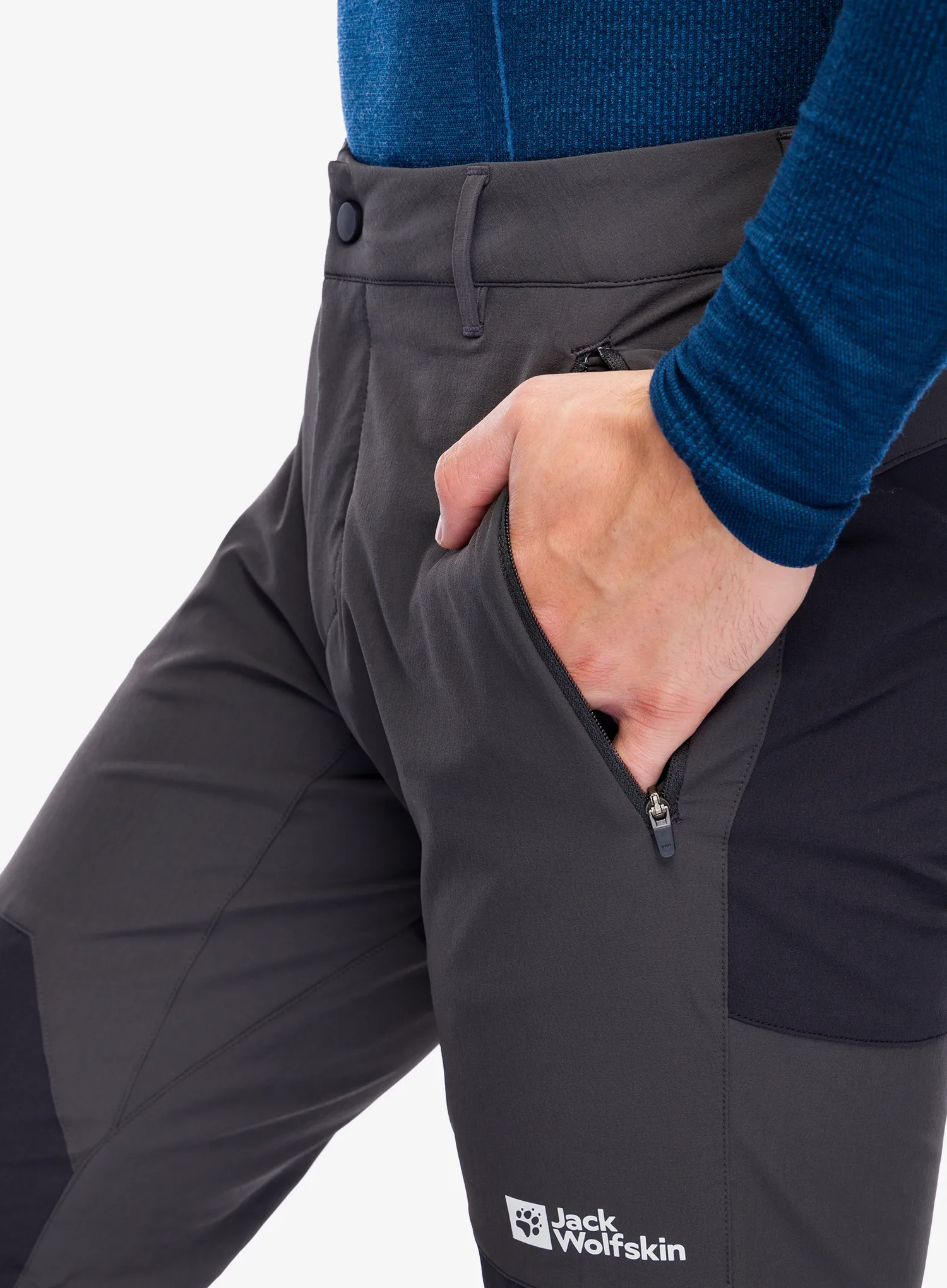 Pohodne hlače Jack Wolfskin Andur Pants - phantom