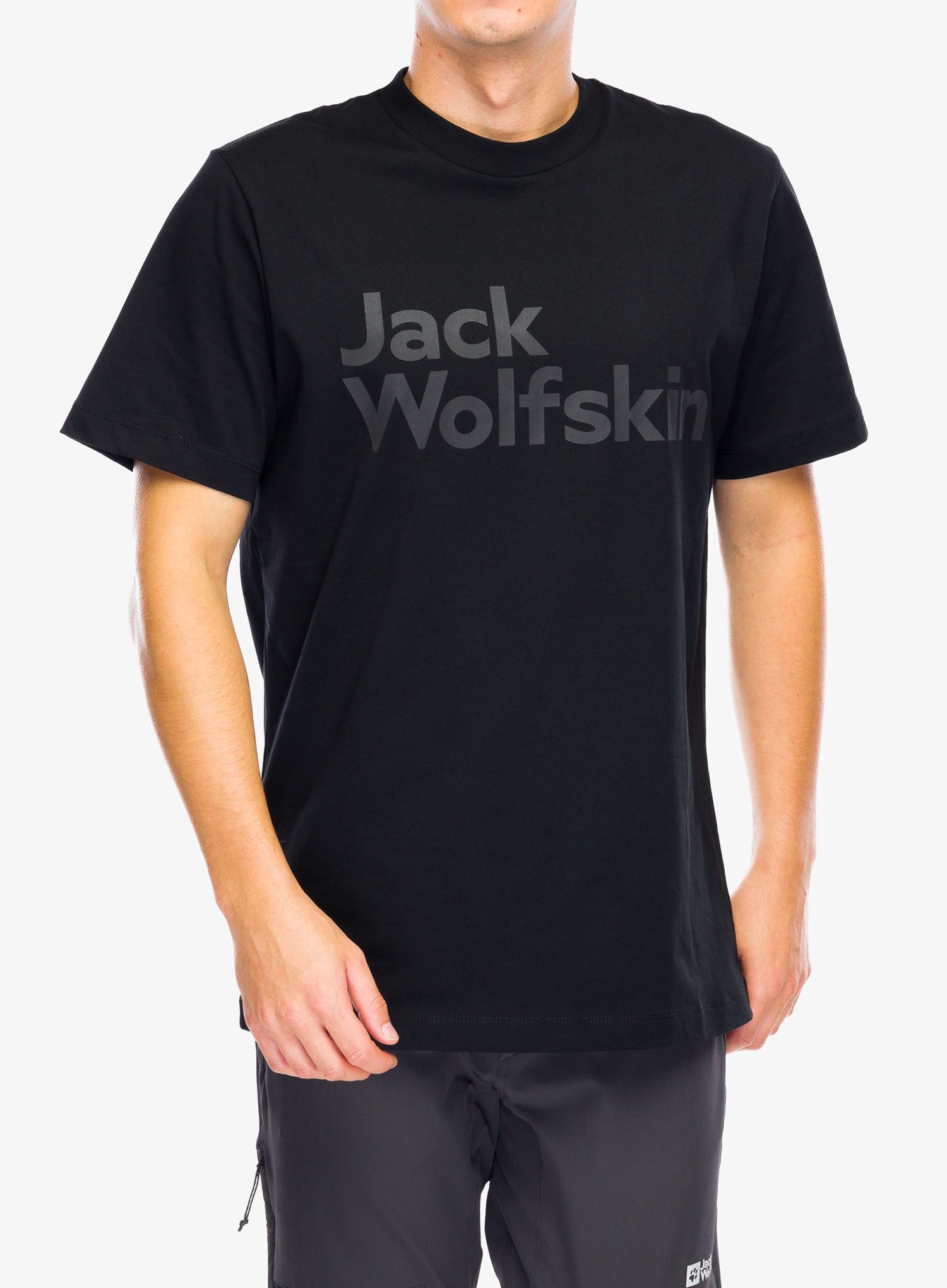Majica s potiskom Jack Wolfskin Brand T - black