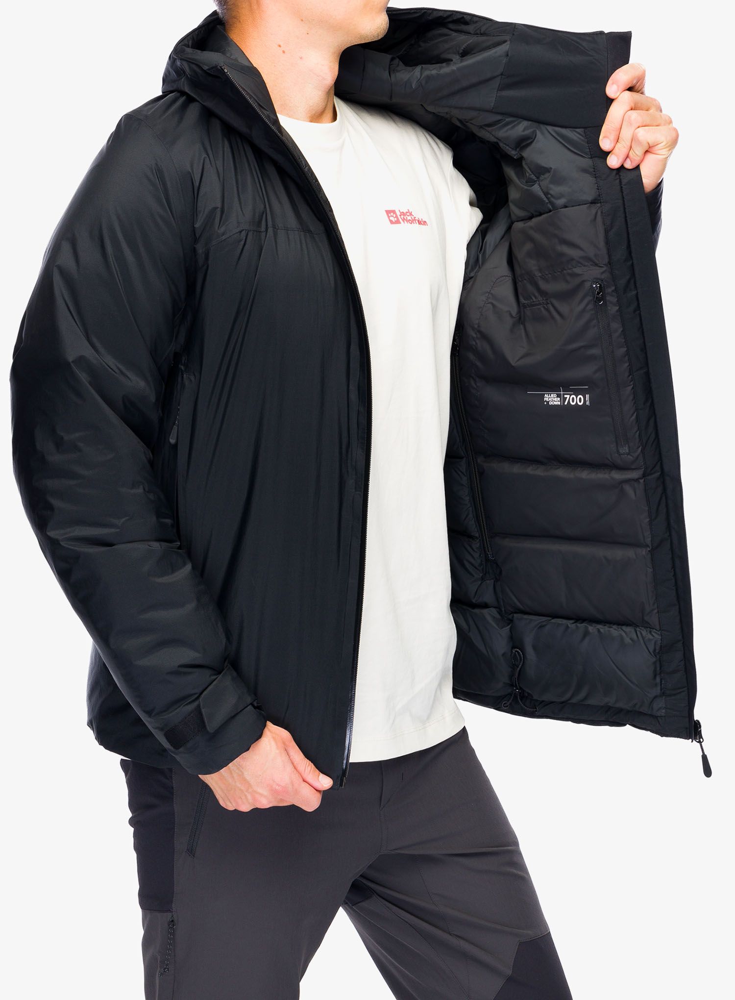 Puhovka Jack Wolfskin Cyrox 2L Down Jacket - black