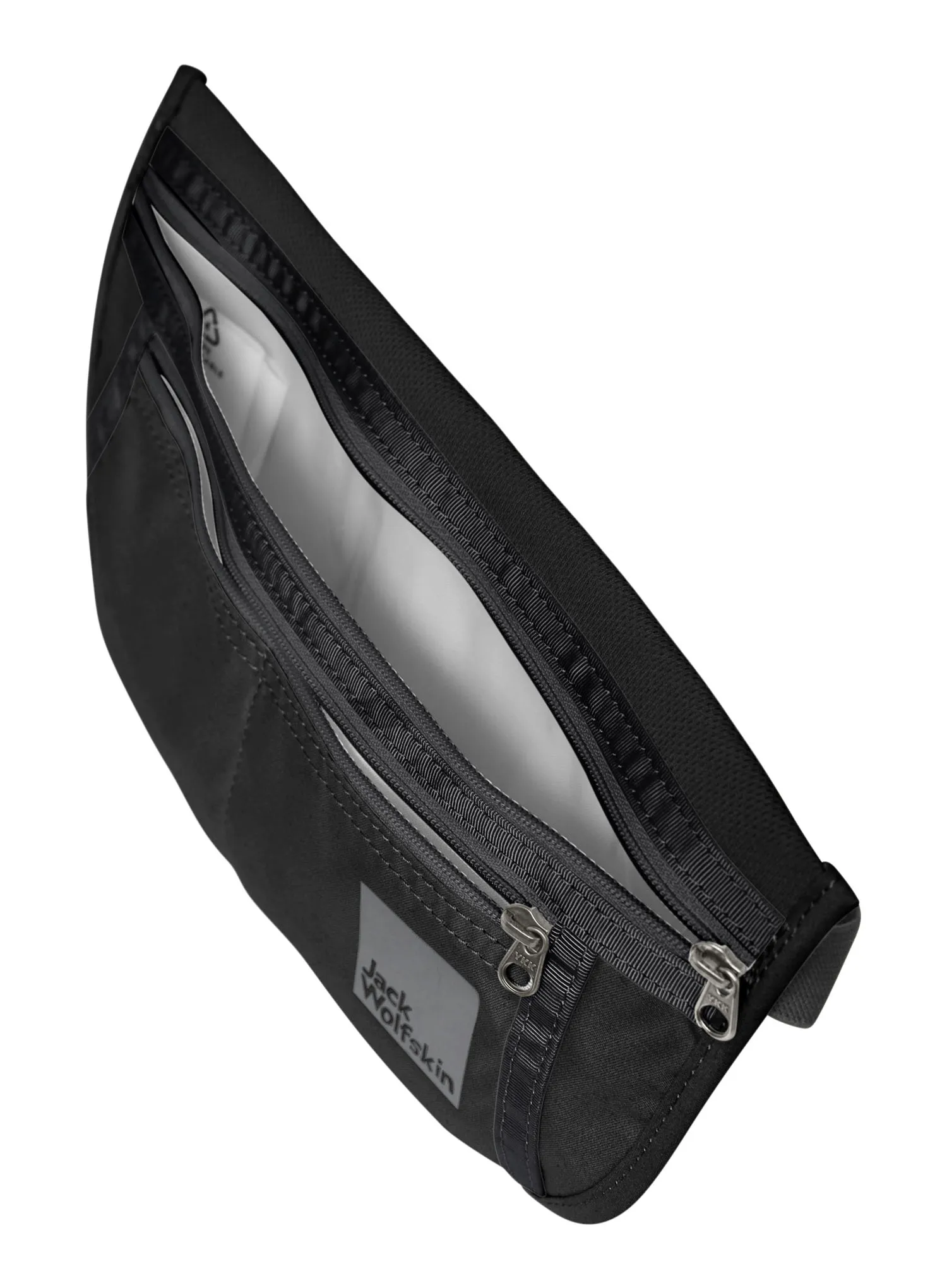 Torbica za okoli pasu Jack Wolfskin Document Belt De Luxe - black