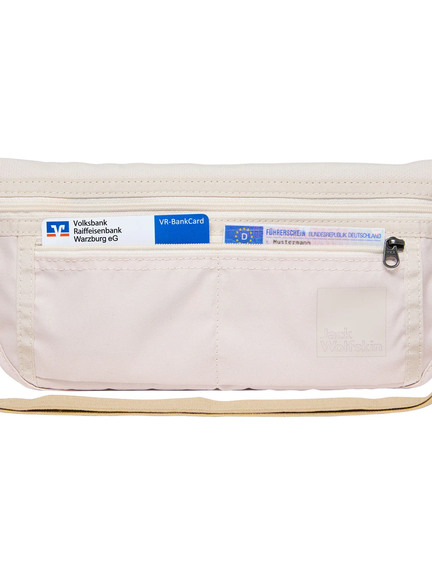 Torbica za okoli pasu Jack Wolfskin Document Belt De Luxe - sea shell