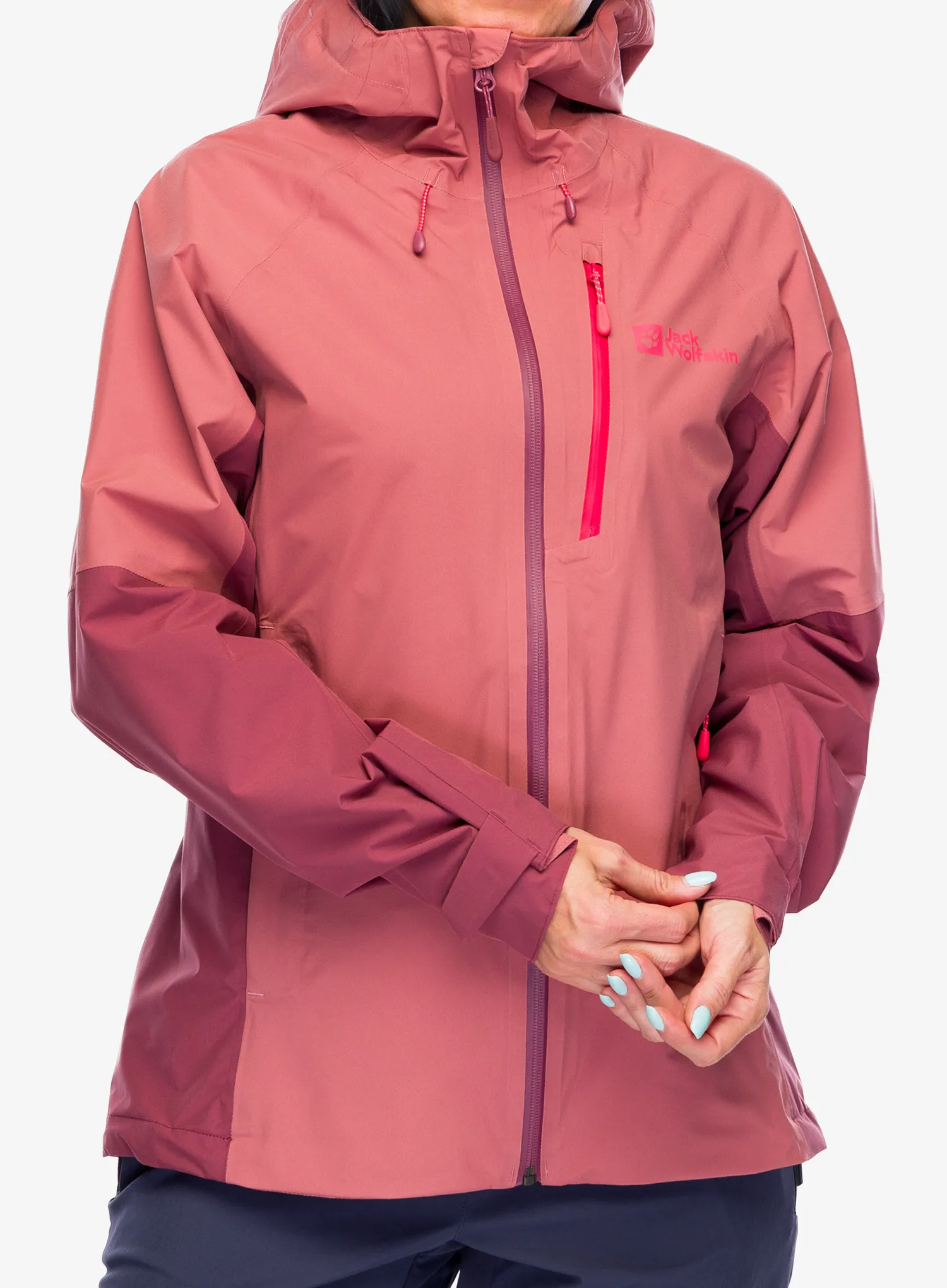 Ženska hardshell jakna Jack Wolfskin Eagle Peak 2L Jacket - mineral red