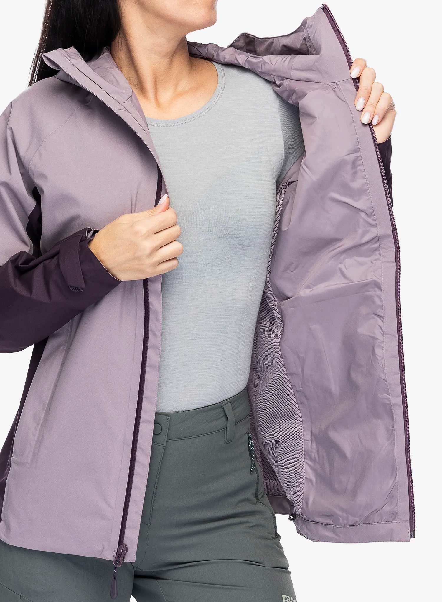 Ženska hardshell jakna Jack Wolfskin Eagle Peak 2L Jacket - wild blossom