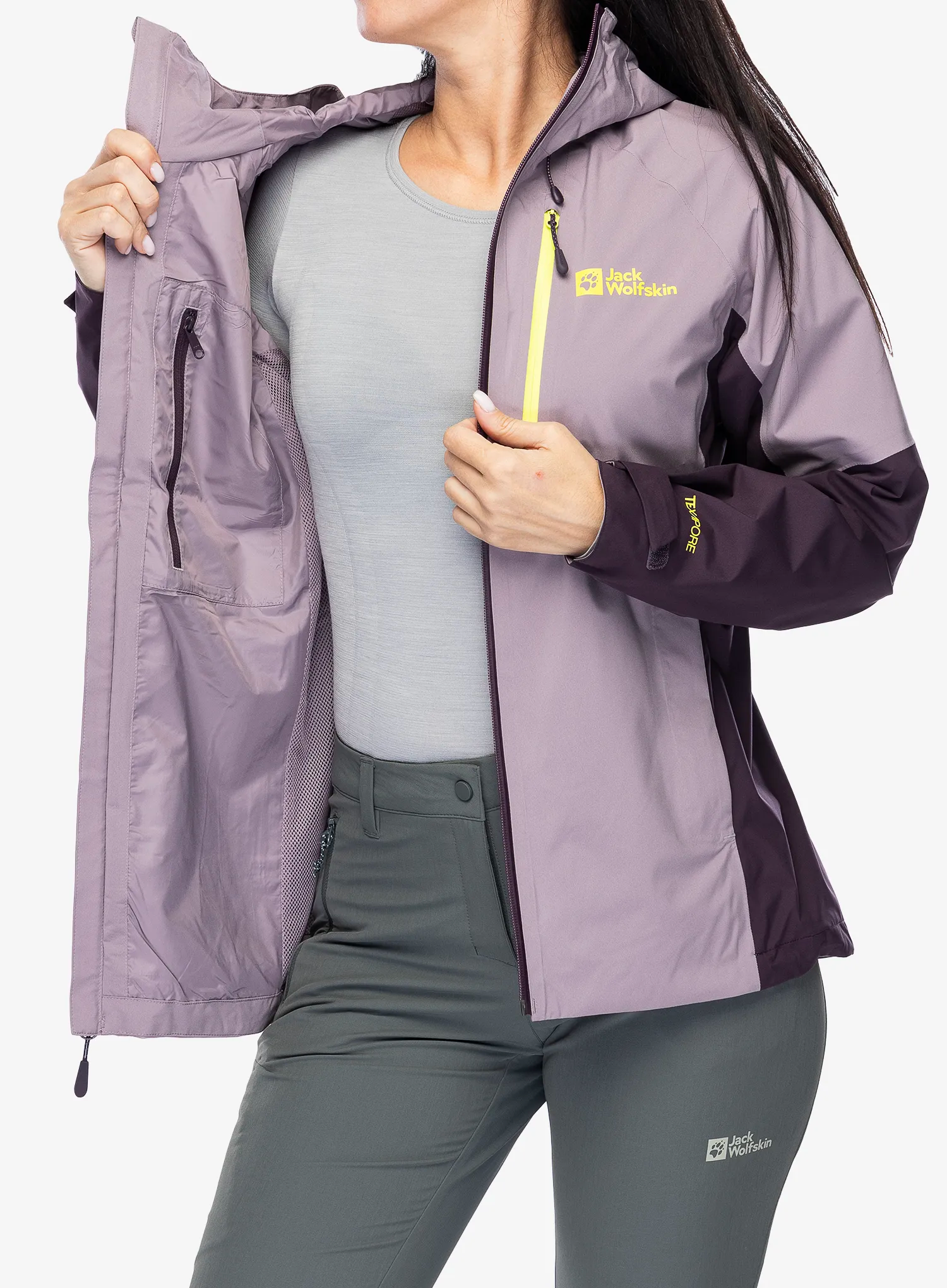 Ženska hardshell jakna Jack Wolfskin Eagle Peak 2L Jacket - wild blossom