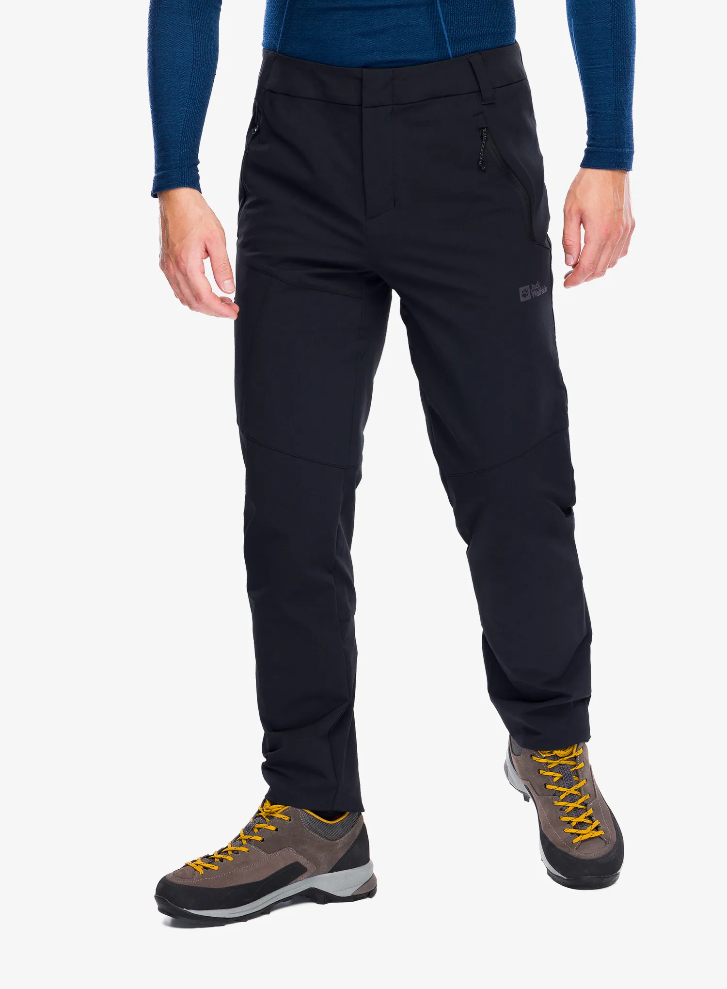 Softshell hlače Jack Wolfskin Glastal Winter Pants - black