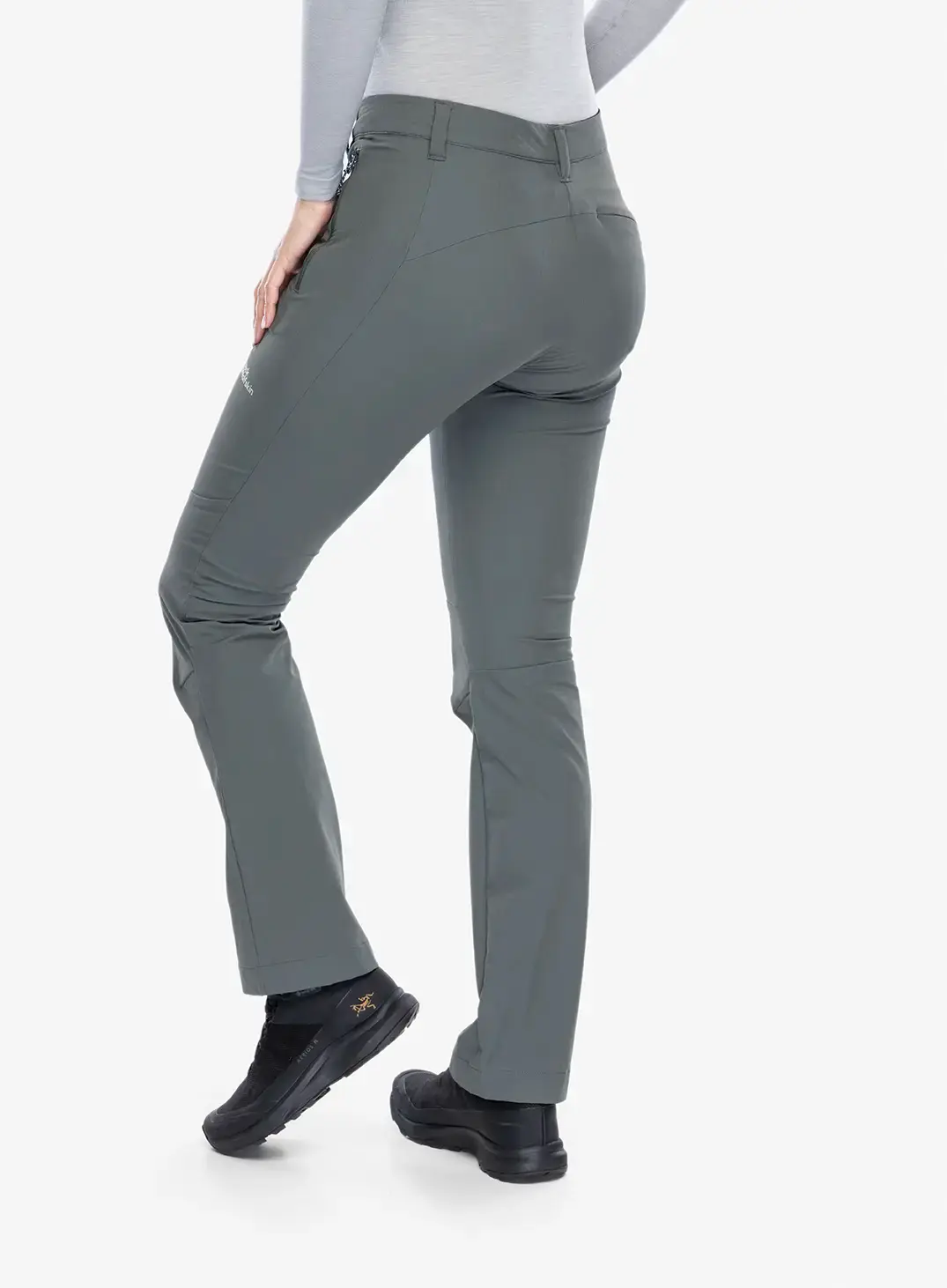 Ženske softshell hlače Jack Wolfskin Holdsteig Pants - slate green