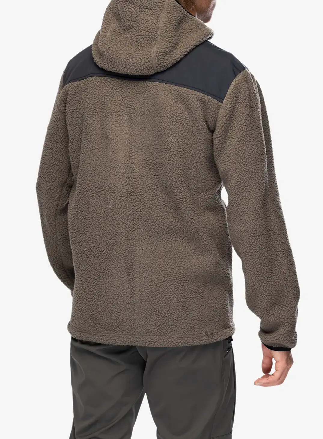 Flis Jack Wolfskin Kammweg Pile FZ - cold coffee