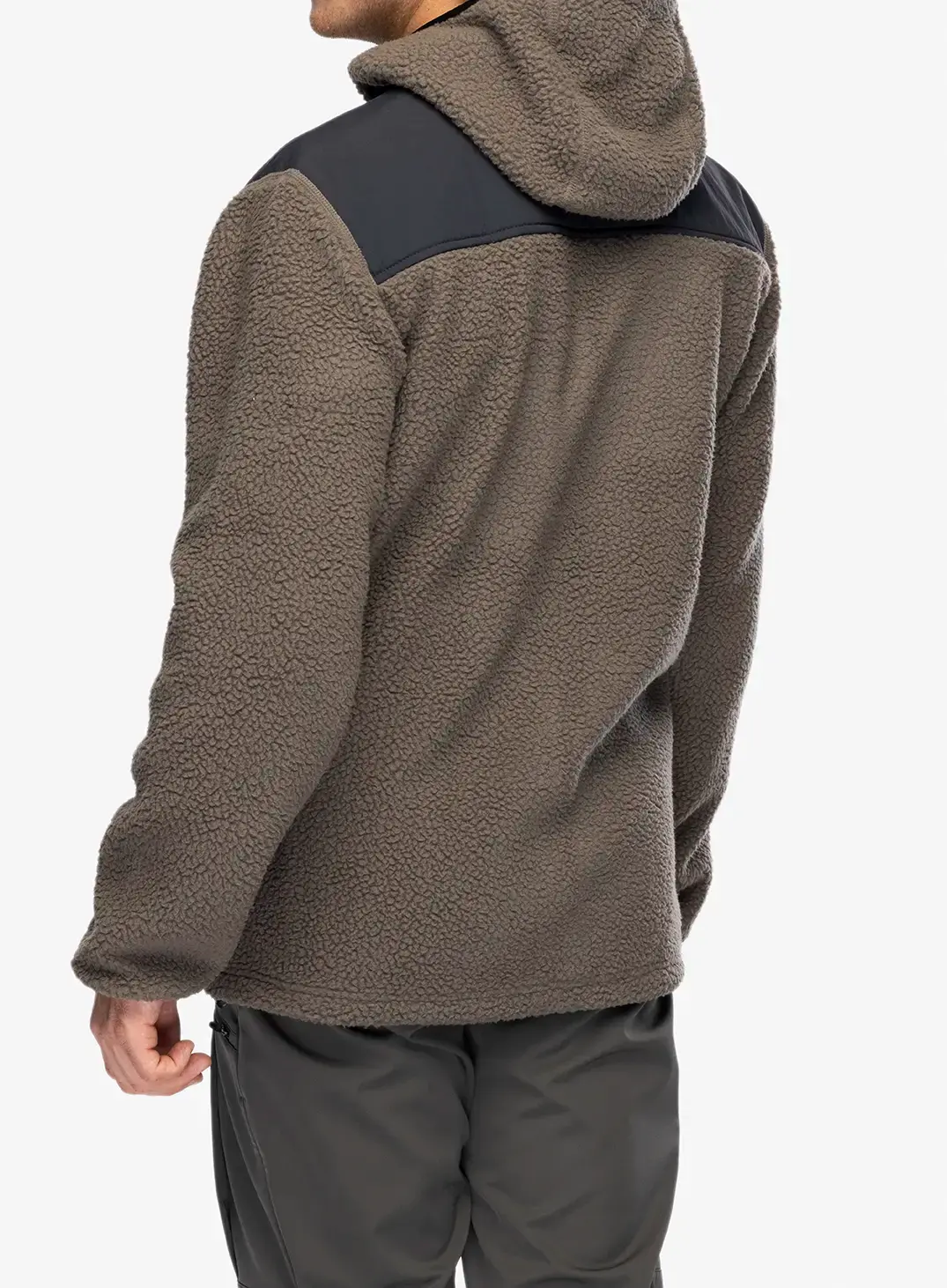 Flis Jack Wolfskin Kammweg Pile FZ - cold coffee