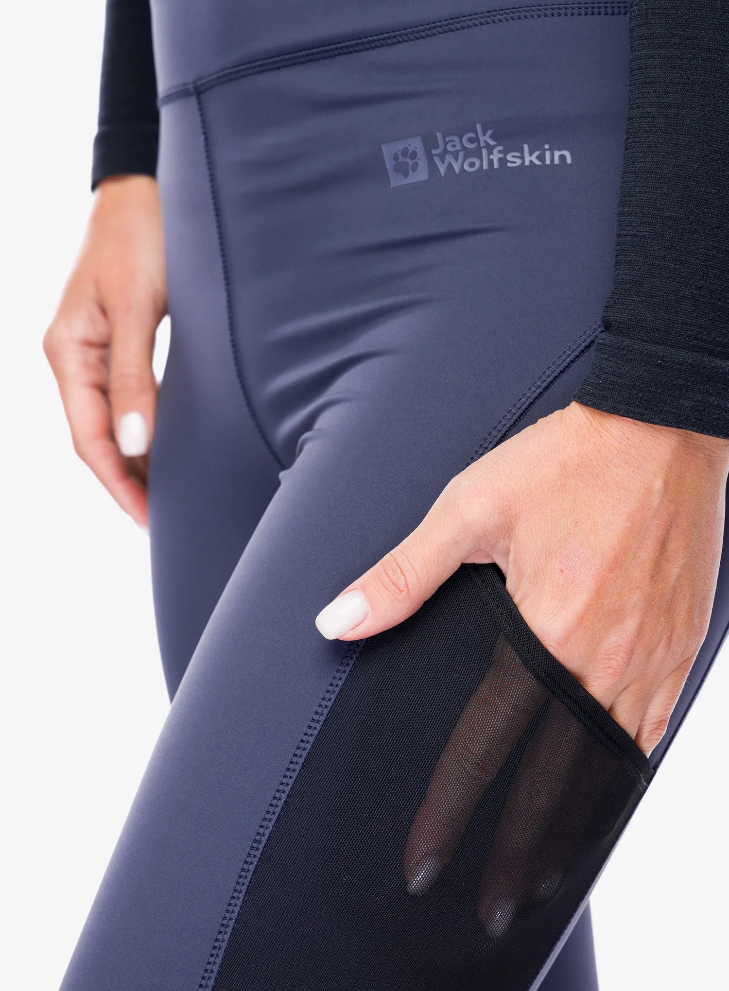 Ženske pajkice Jack Wolfskin Kensteig Tights - graphite