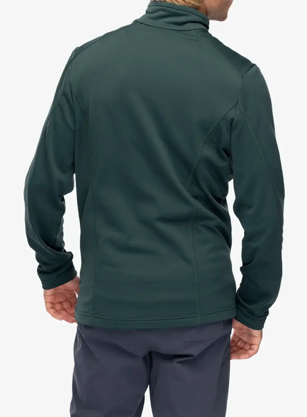 Jopica na zadrgo Jack Wolfskin Kolbenberg FZ - black olive/firefly