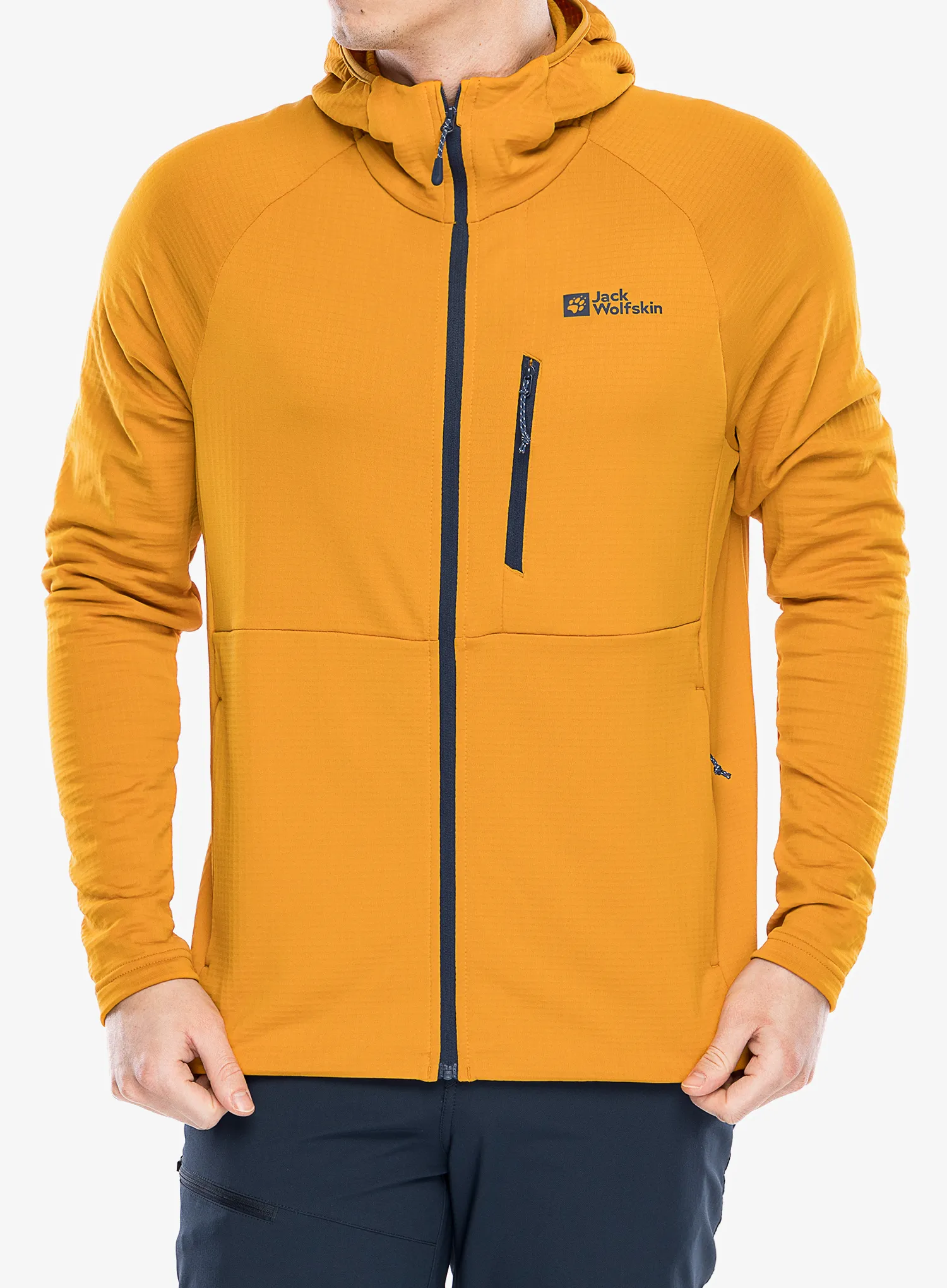 Jopica s kapuco Jack Wolfskin Kolbenberg Hooded FZ - safflower