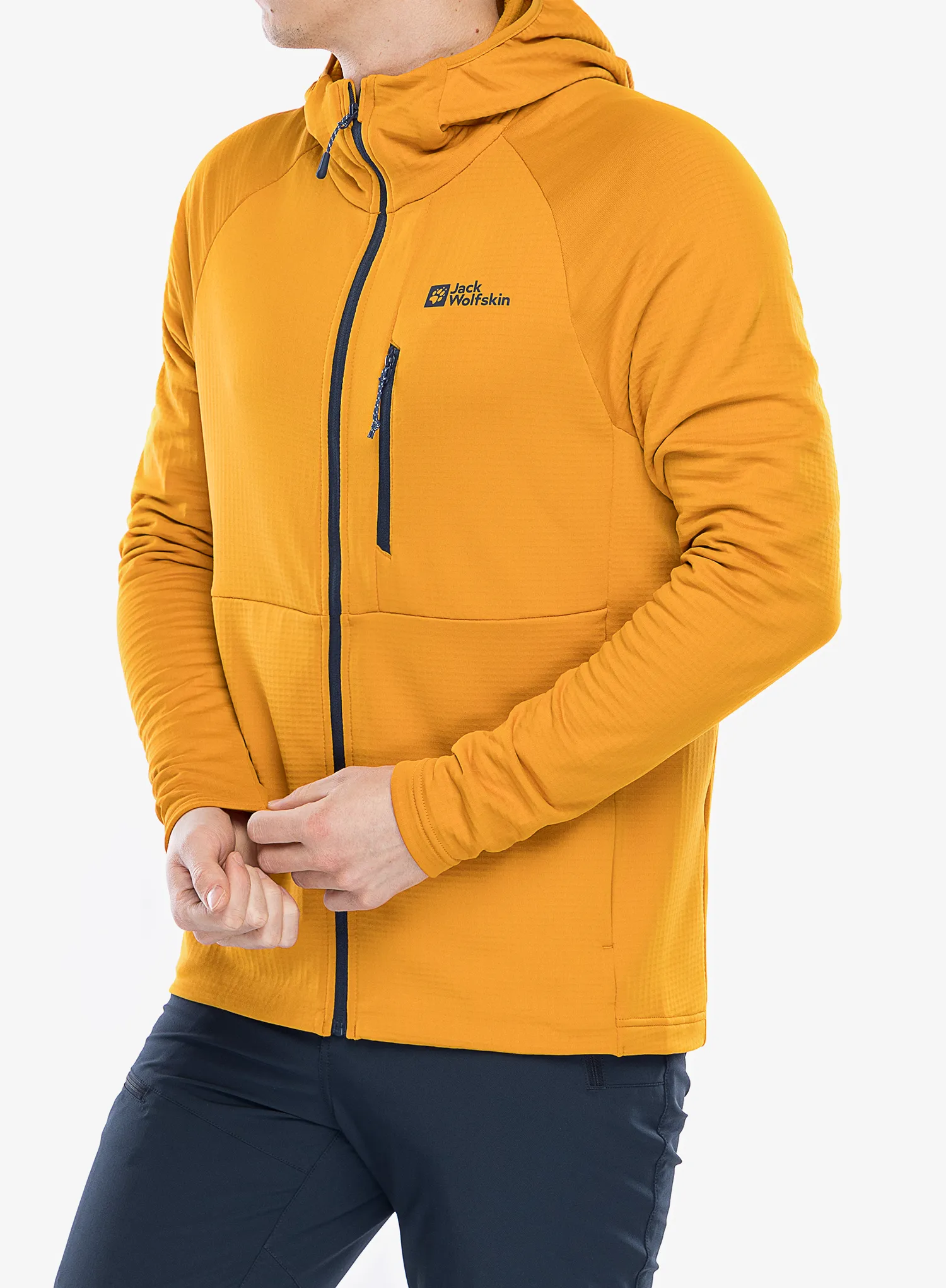 Jopica s kapuco Jack Wolfskin Kolbenberg Hooded FZ - safflower