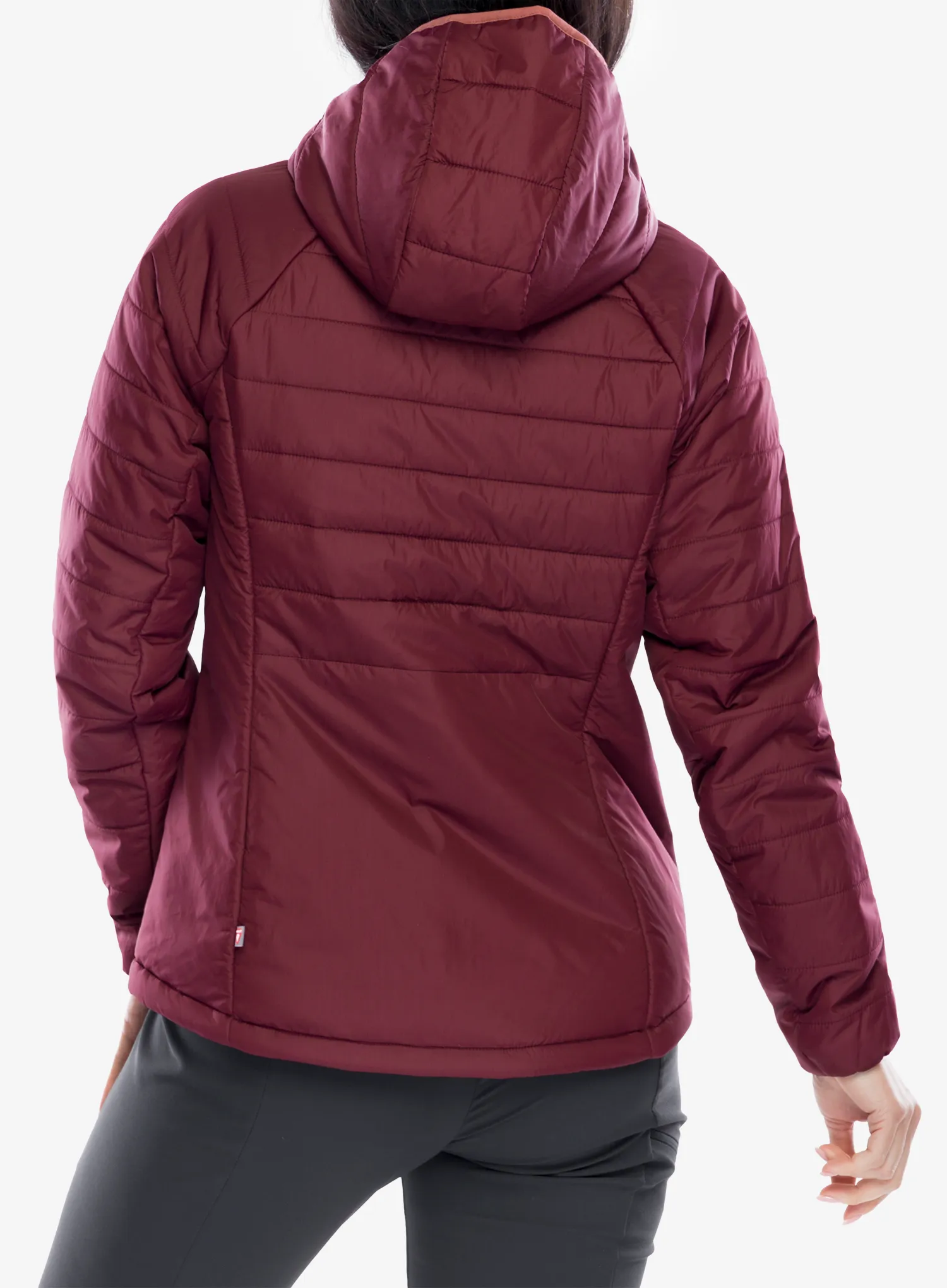Sintetična jakna Jack Wolfskin Lapawa Ins Hoody - dark maroon