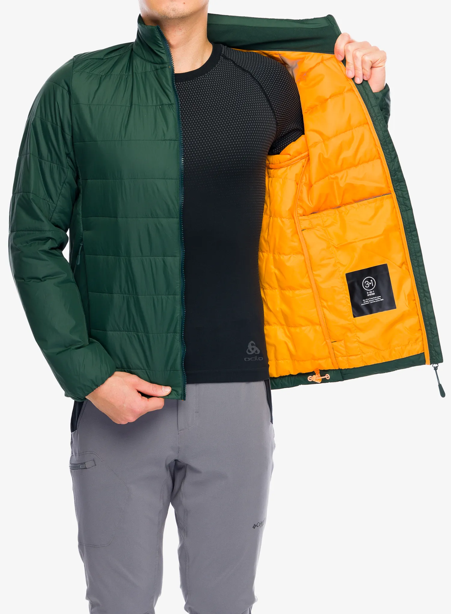 Sintetična jakna Jack Wolfskin Lapawa Ins Jkt - black olive