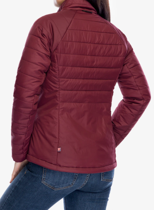 Ženska sintetična jakna Jack Wolfskin Lapawa Ins Jkt - dark maroon