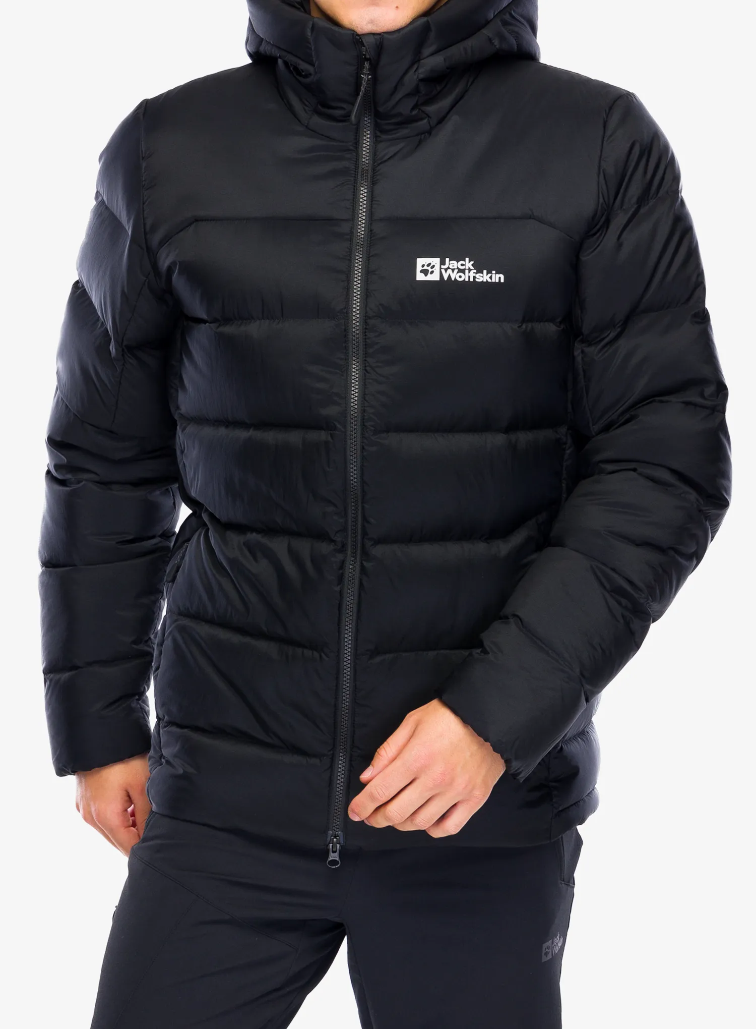 Puhovka Jack Wolfskin Nebelhorn Down Hoody - black