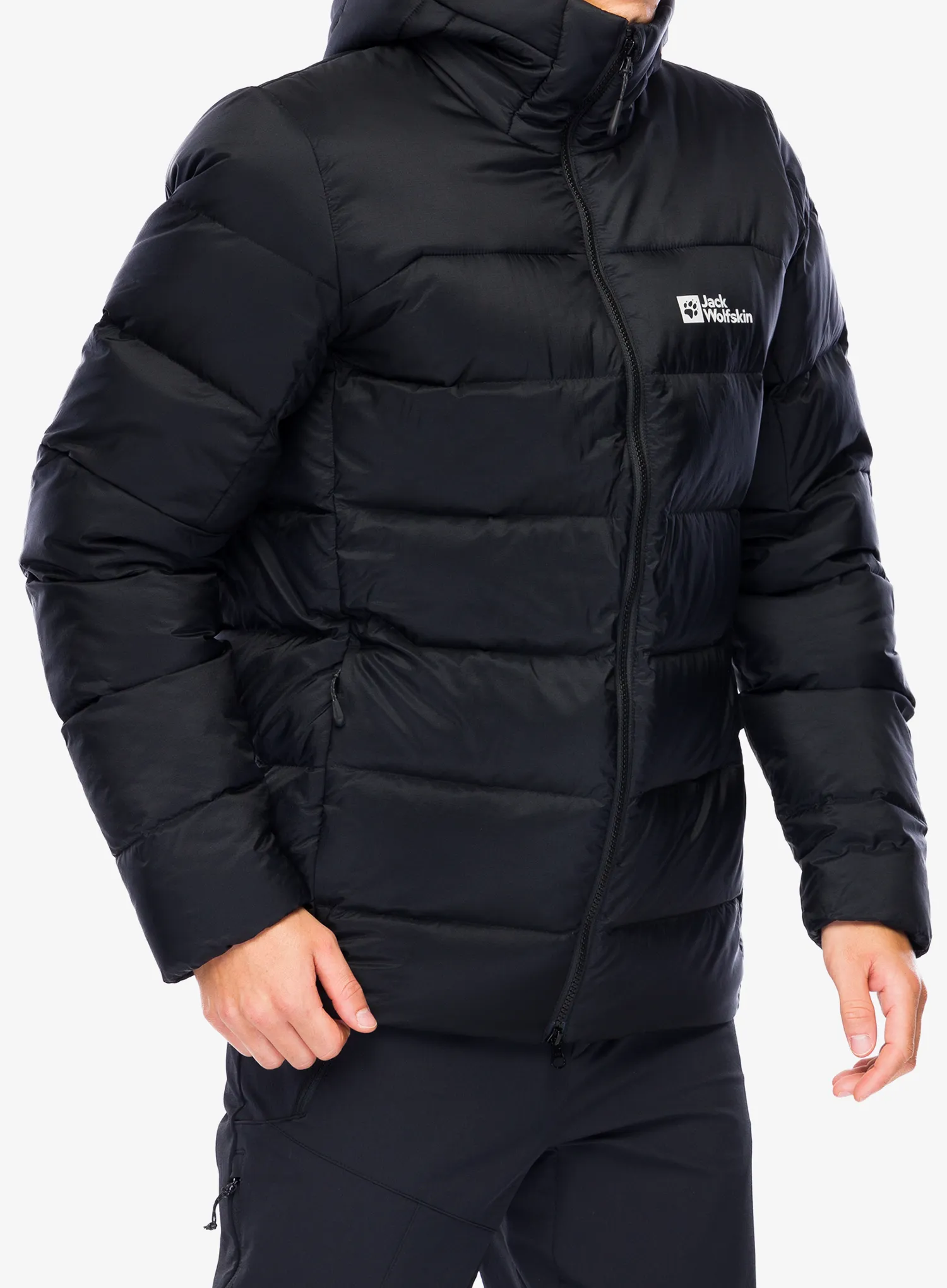 Puhovka Jack Wolfskin Nebelhorn Down Hoody - black