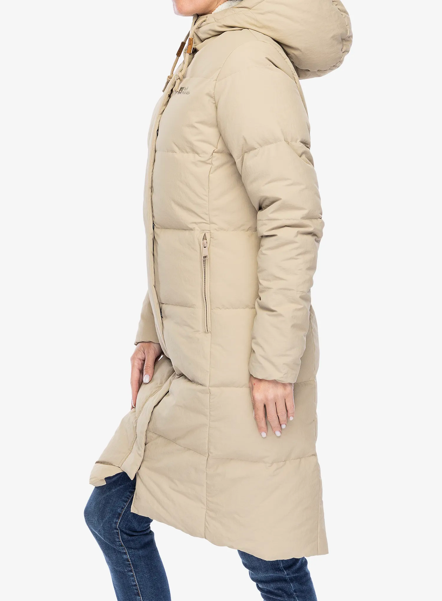 Puhast plašč Jack Wolfskin Nordlicht Coat - anis