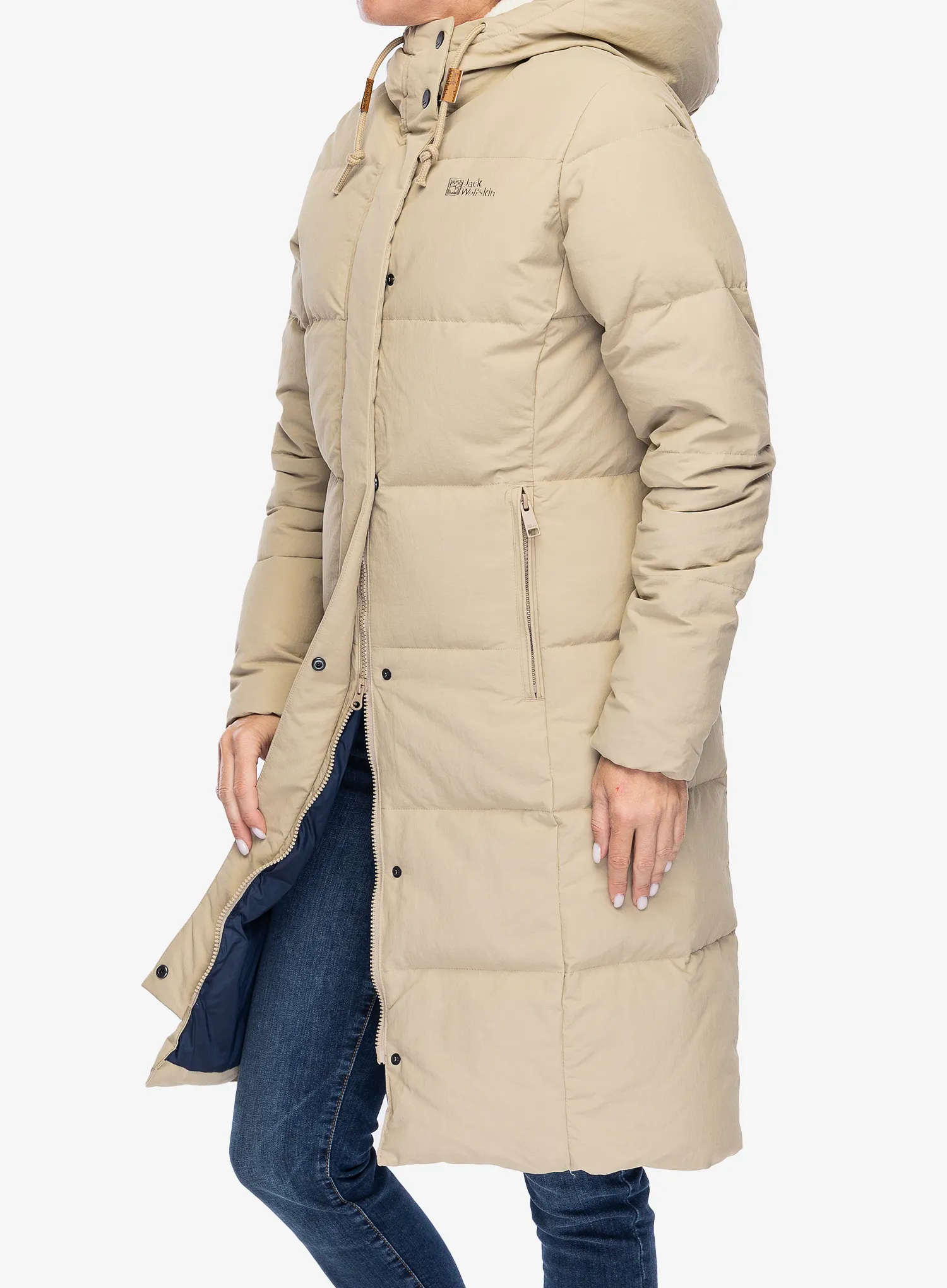 Puhast plašč Jack Wolfskin Nordlicht Coat - anis