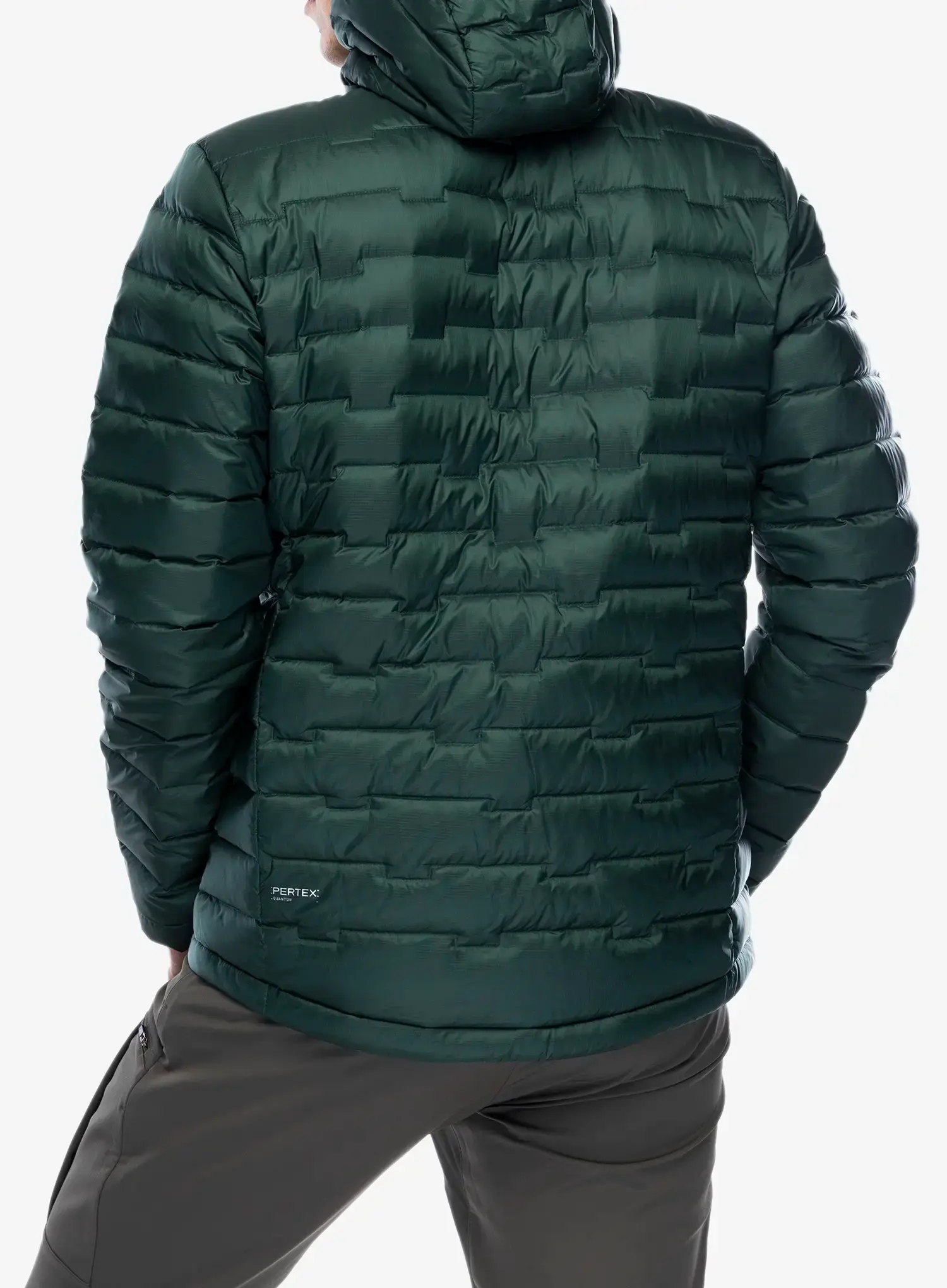 Puhovka Jack Wolfskin Passamani Down Hoody - black olive