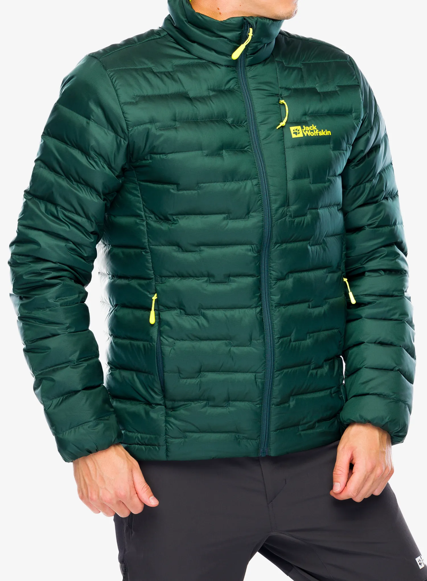 Puhovka Jack Wolfskin Passamani Down Jacket - black olive