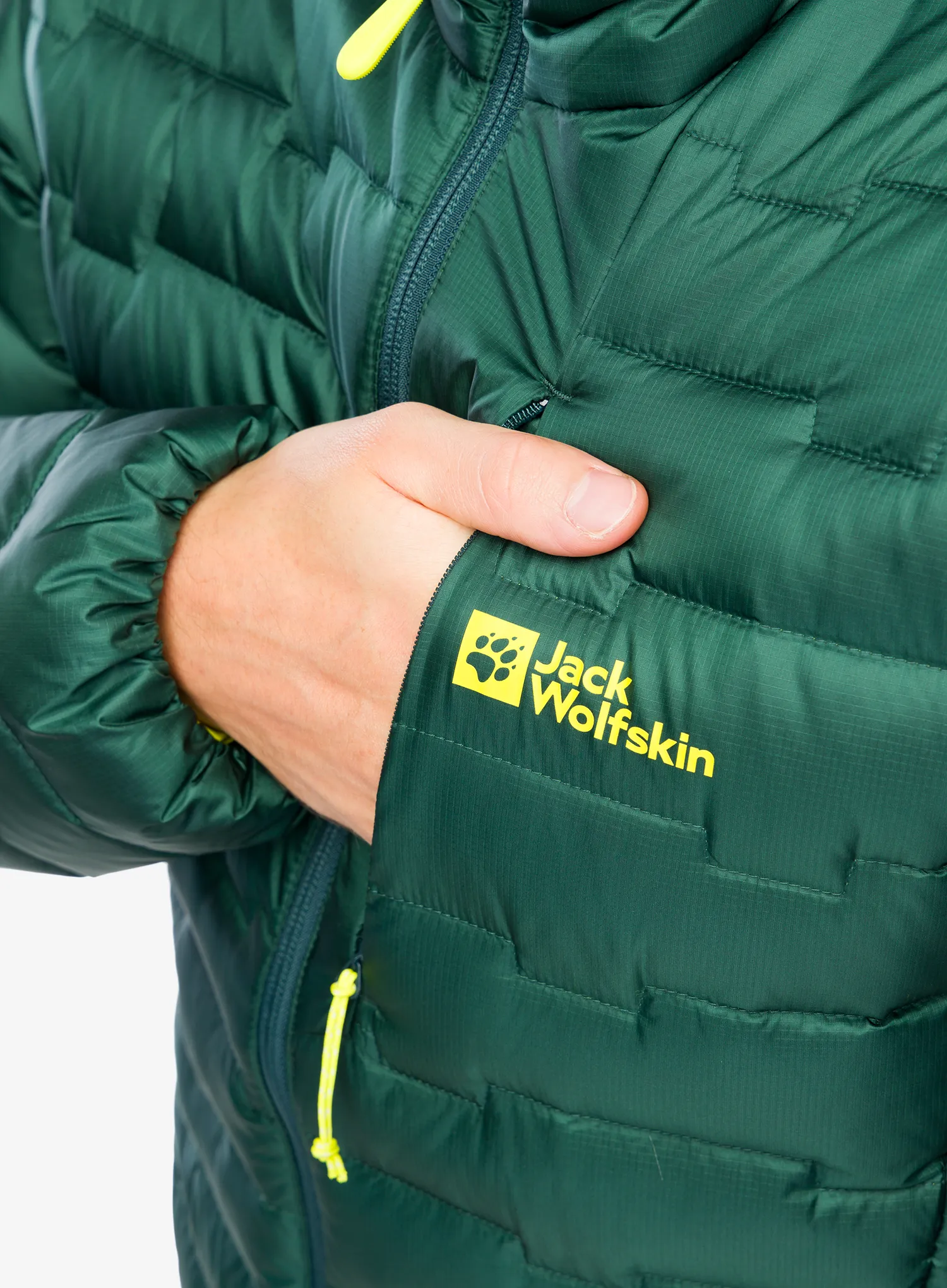 Puhovka Jack Wolfskin Passamani Down Jacket - black olive