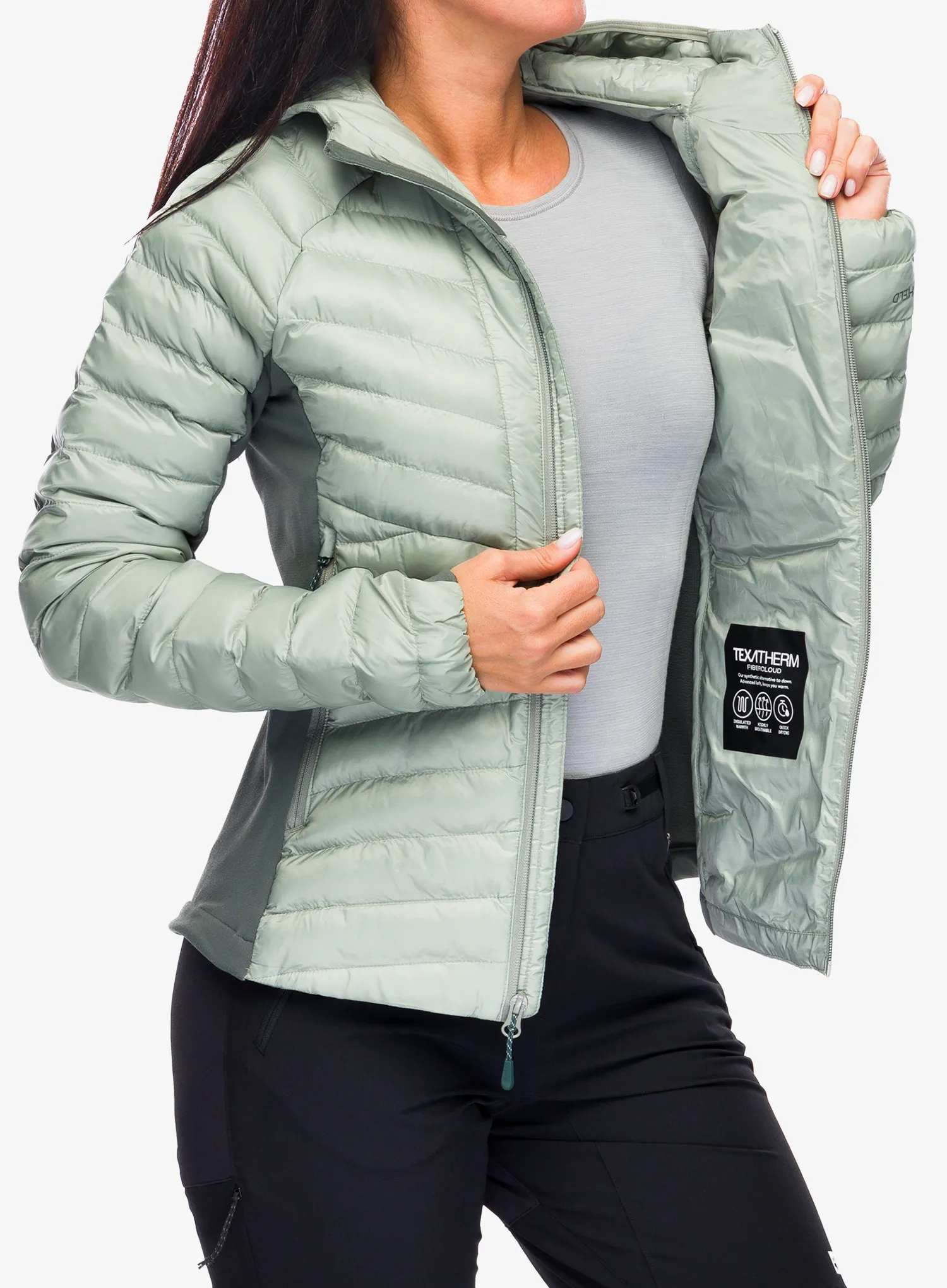 Ženska sintetična jakna Jack Wolfskin Routeburn Pro Ins Jacket - mint leaf