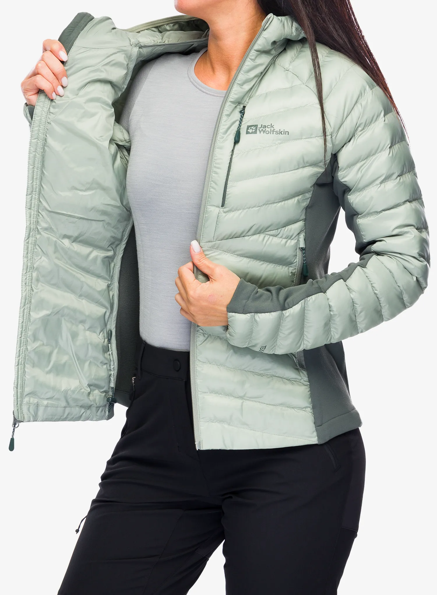 Ženska sintetična jakna Jack Wolfskin Routeburn Pro Ins Jacket - mint leaf