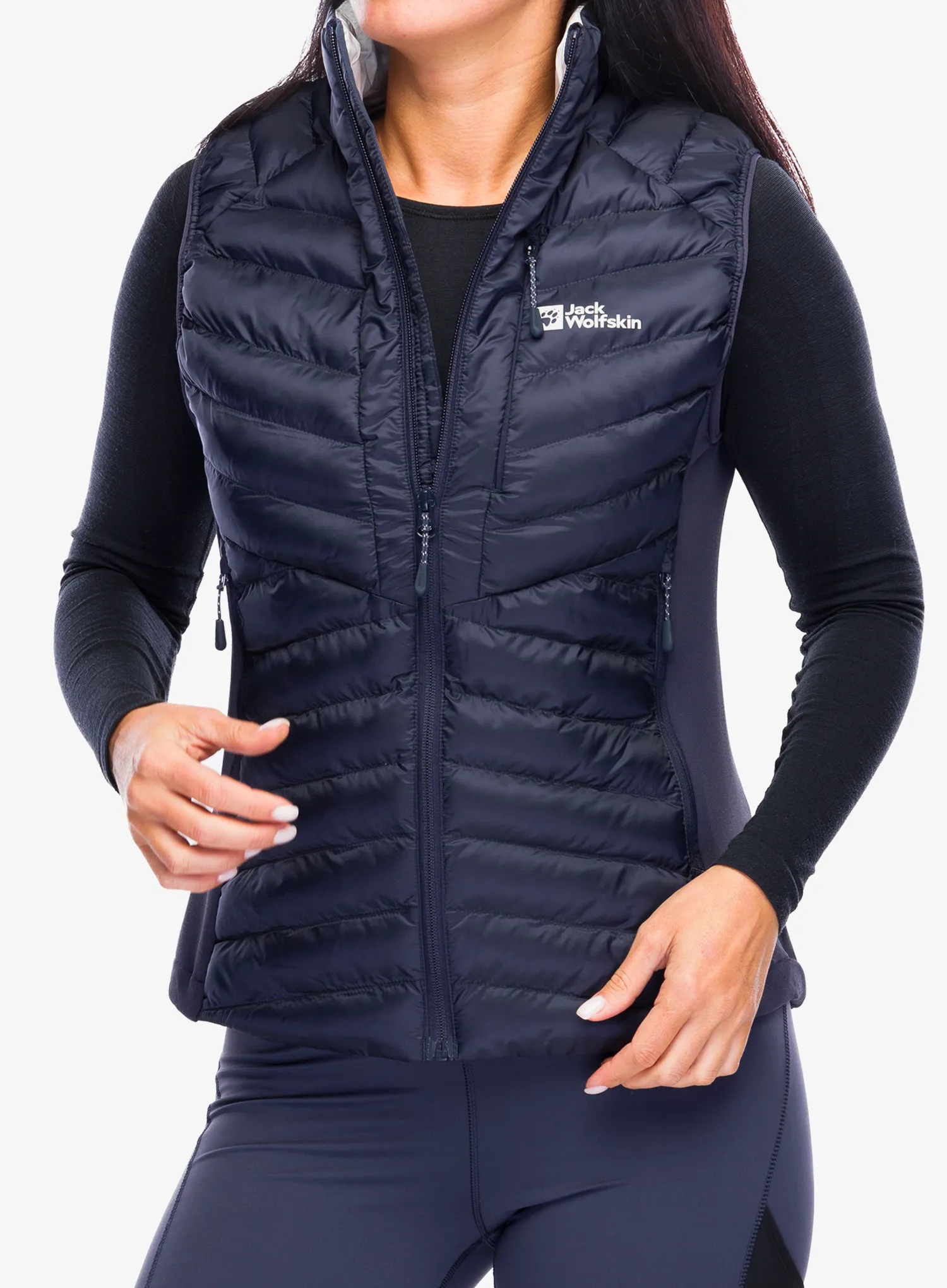 Ženski brezrokavnik Jack Wolfskin Routeburn Pro Ins Vest - graphite/cool grey