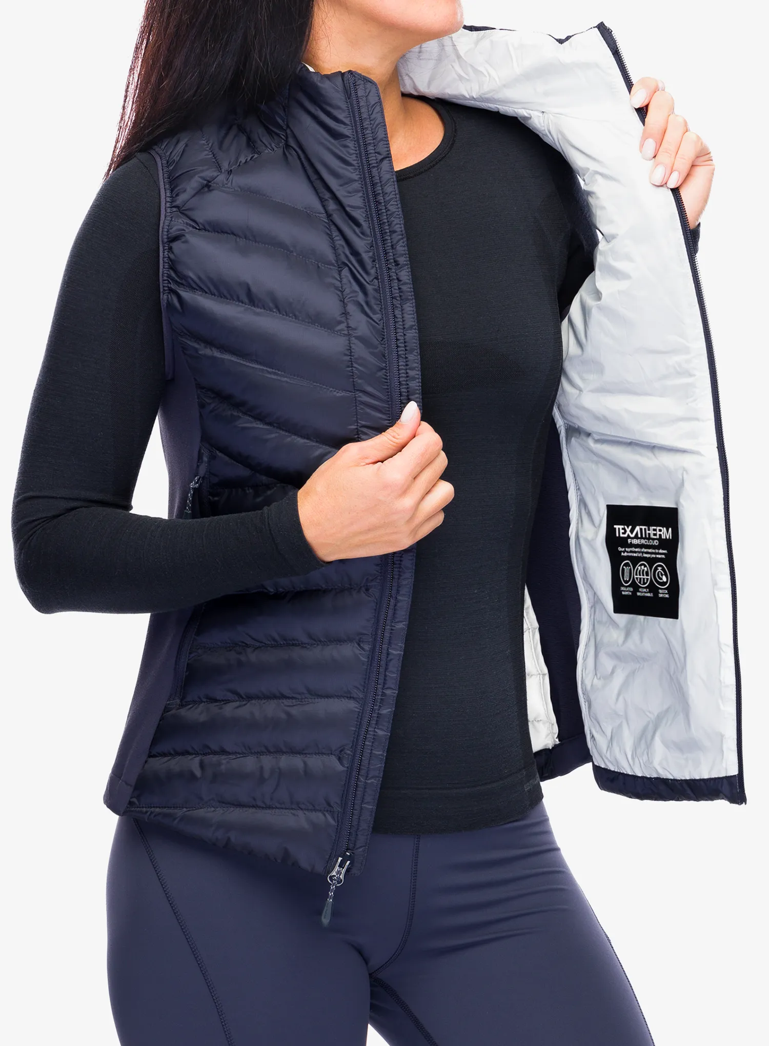 Ženski brezrokavnik Jack Wolfskin Routeburn Pro Ins Vest - graphite/cool grey