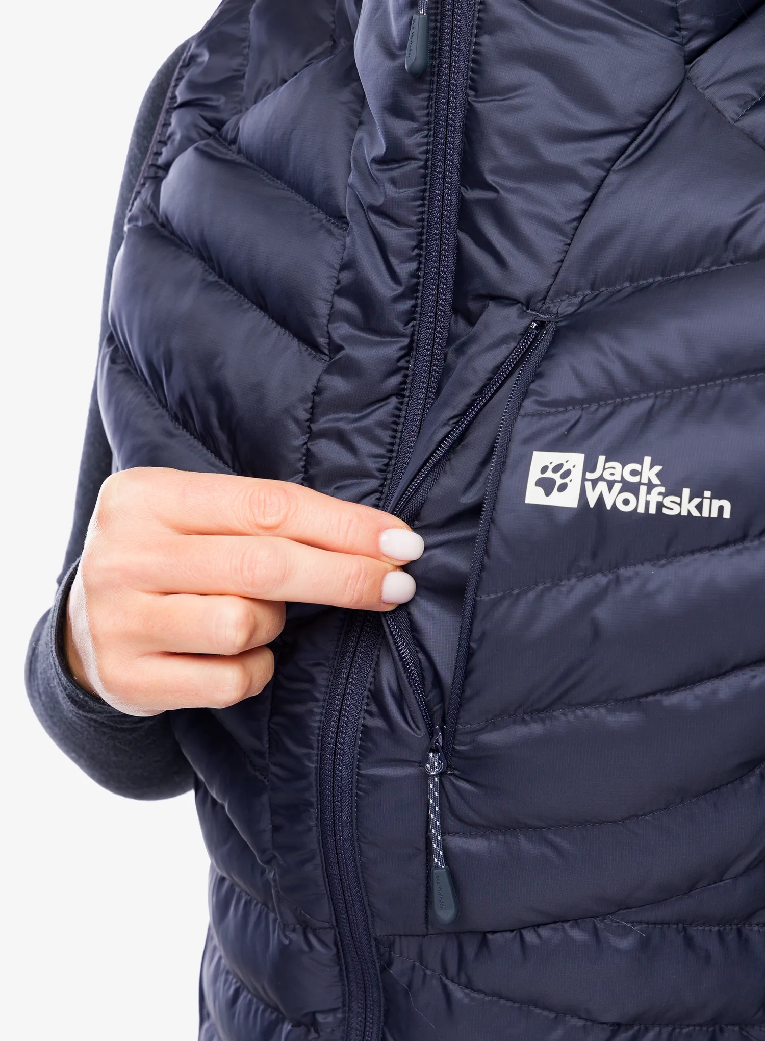 Ženski brezrokavnik Jack Wolfskin Routeburn Pro Ins Vest - graphite/cool grey
